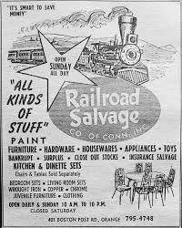 Railroad Salvage &amp; Unclaimed Freight were the ultimate New England treasure hunts&mdash;chaotic warehouses full of overstock furniture, appliances, toys, and mystery bins at crazy low prices. Ruby Vine's "choo choo" commercials and thos