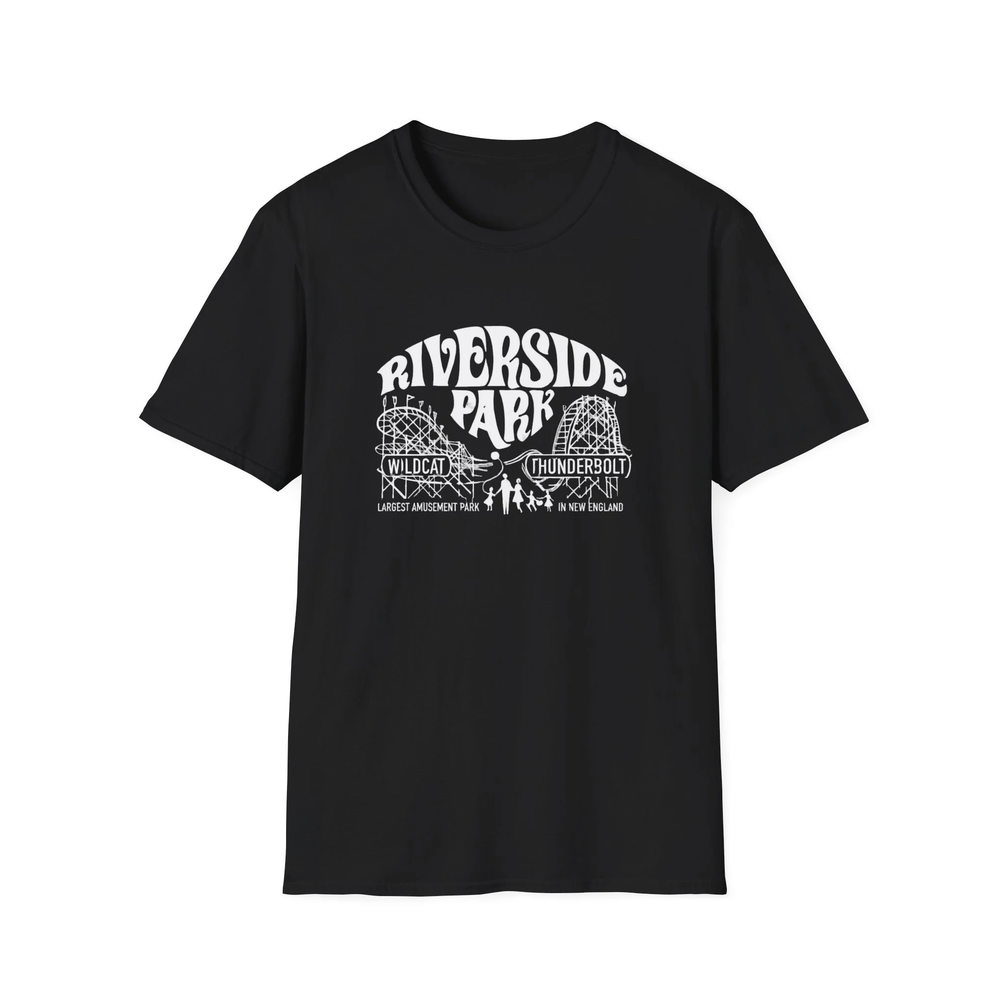 Riverside Park Rollercoaster Graphic T-Shirt | Amusement Park Tee