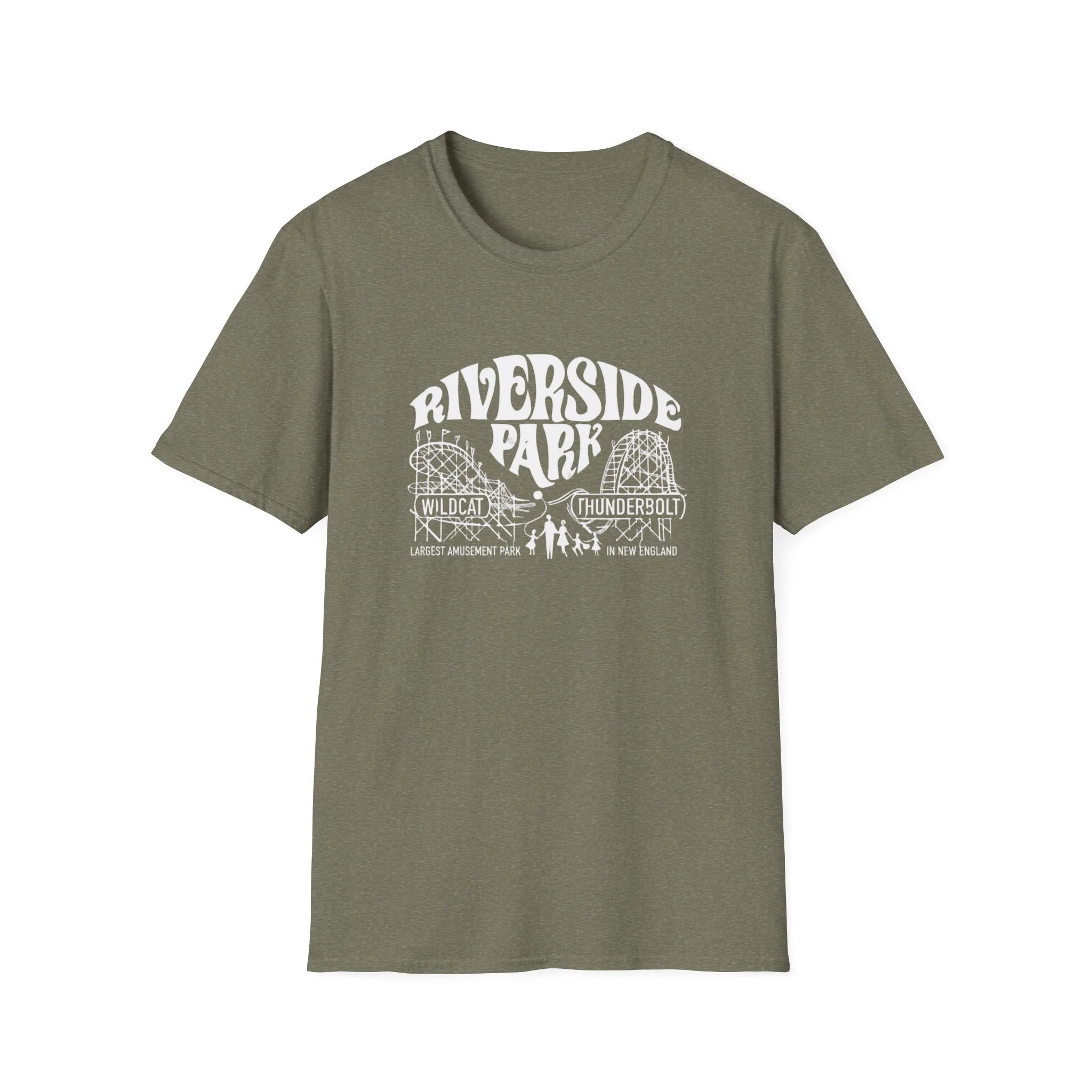 Riverside Park Rollercoaster Graphic T-Shirt | Amusement Park Tee