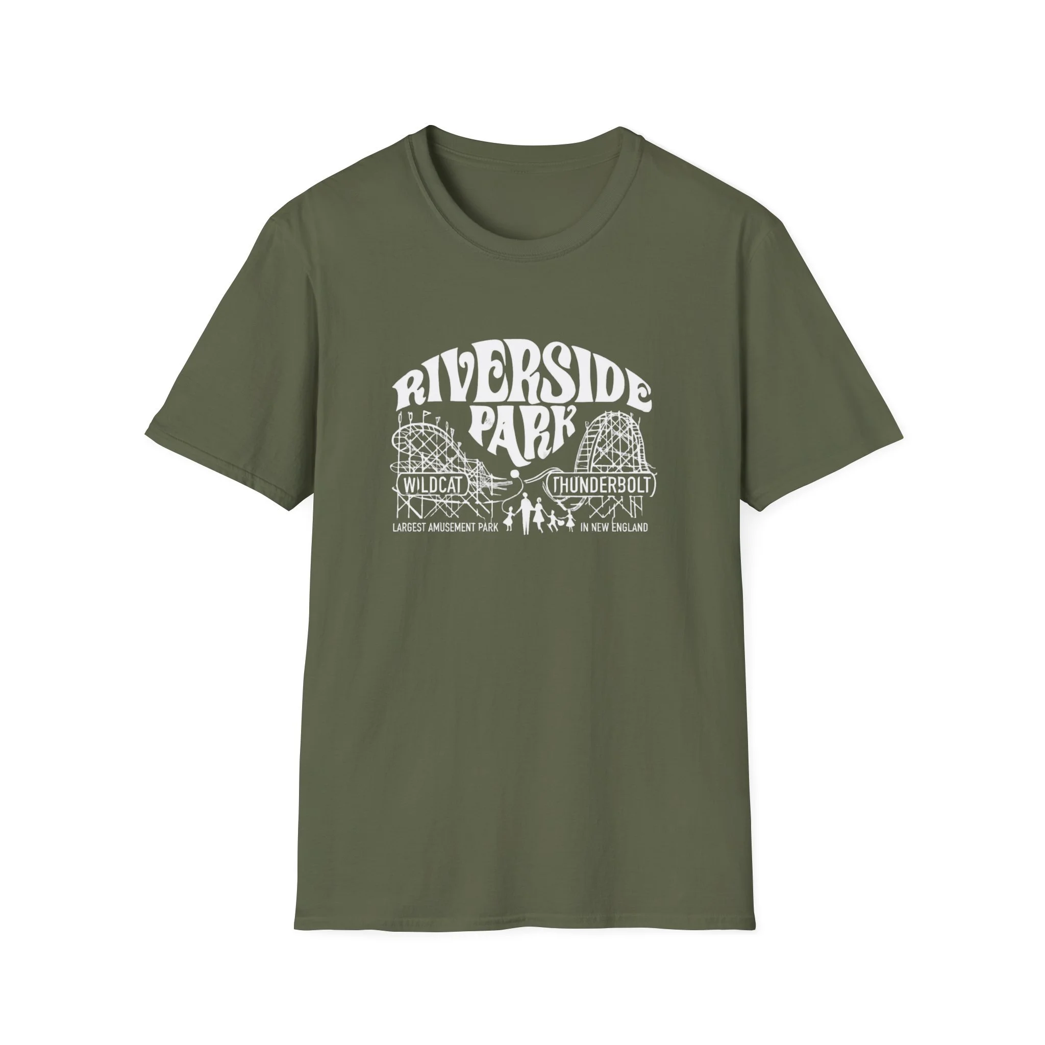 Riverside Park Rollercoaster Graphic T-Shirt | Amusement Park Tee