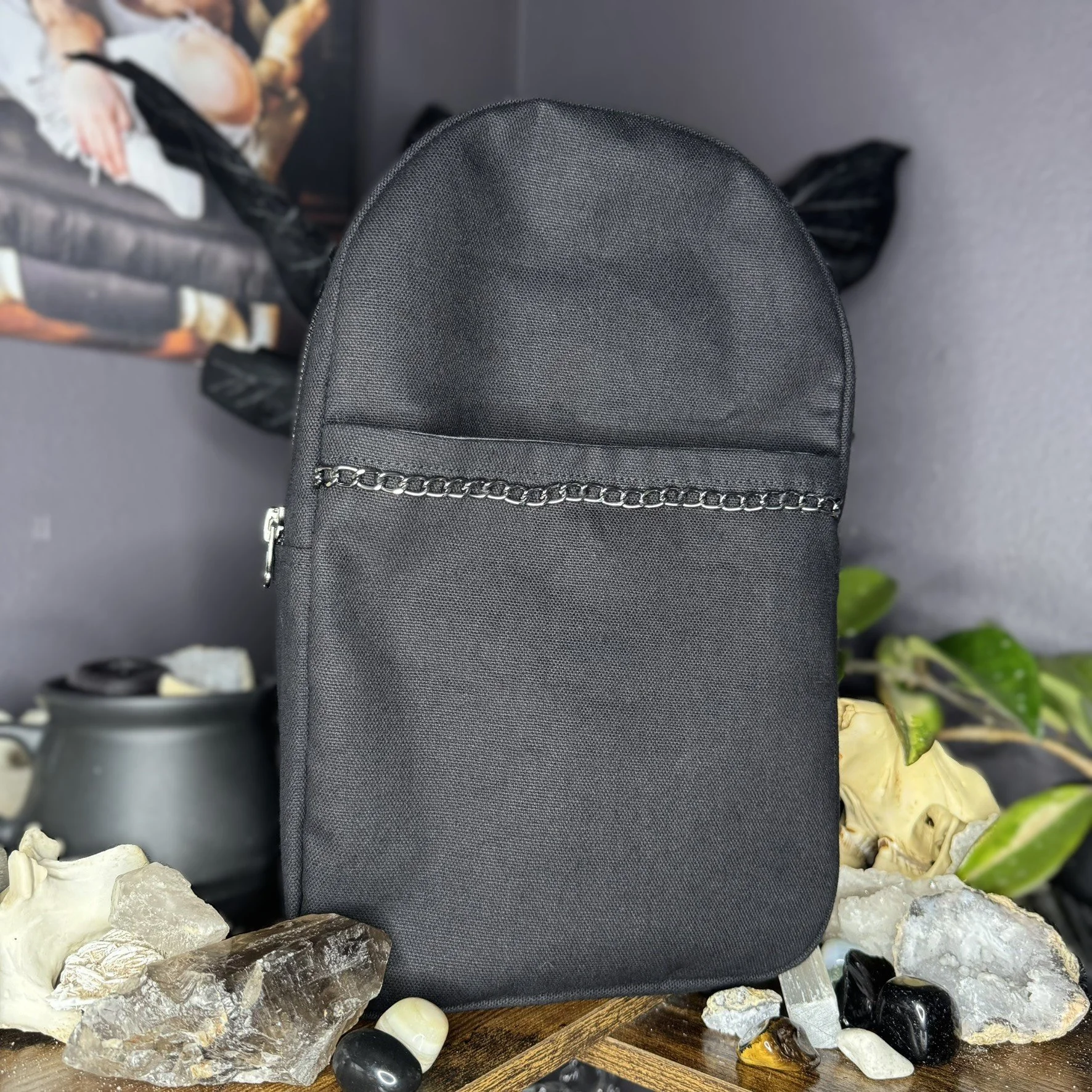 gray agate | sling backpack