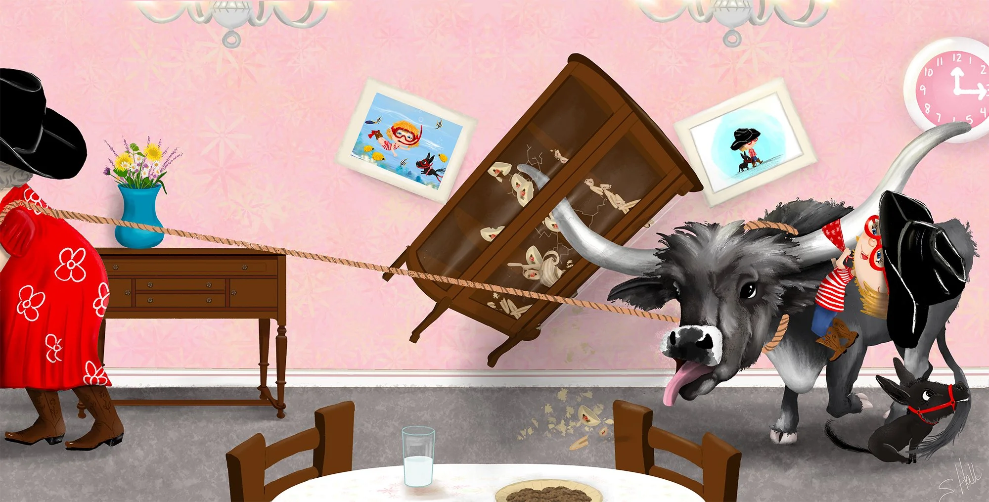 Sue and Ned at Grannys spread.jpg