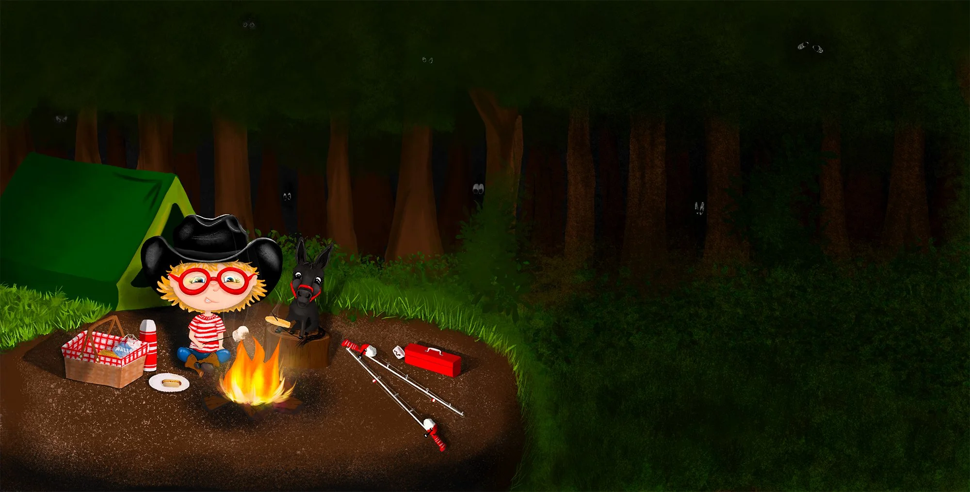 Sue and Ned Camping_Spread w dog.jpg