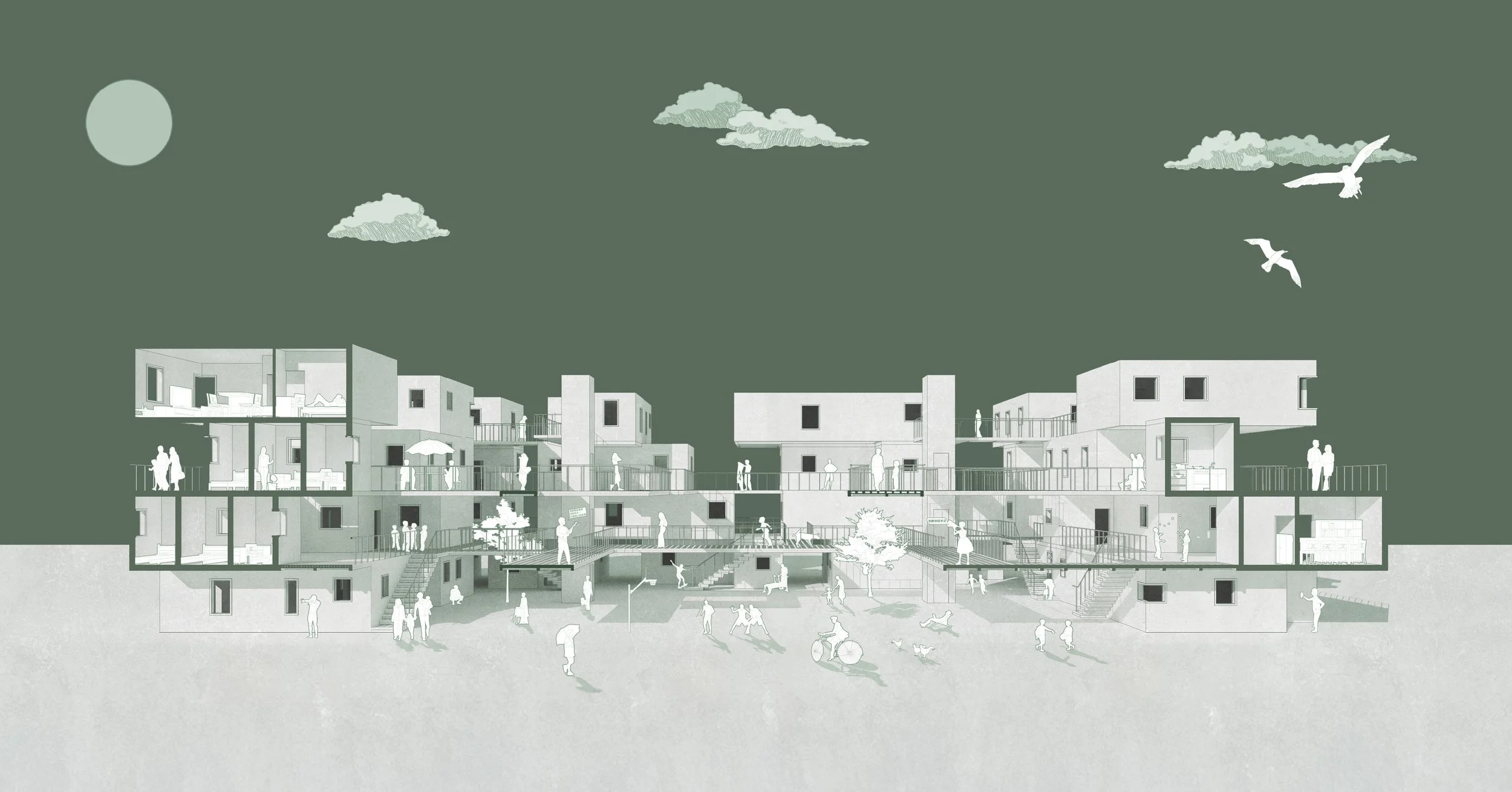 Courtyard Housing Cluster (2020)