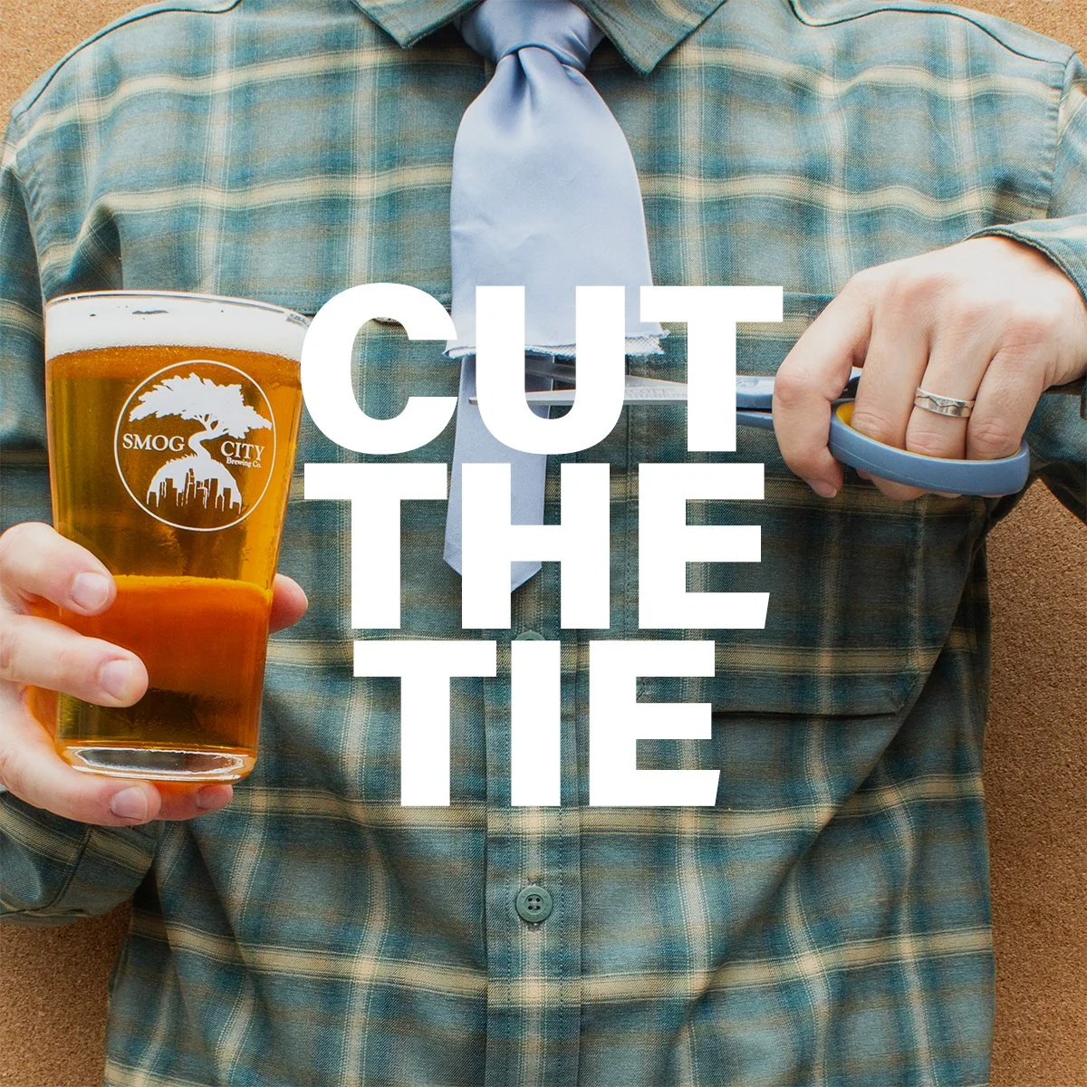 Cut the Tie at Smog City Brewing Company.