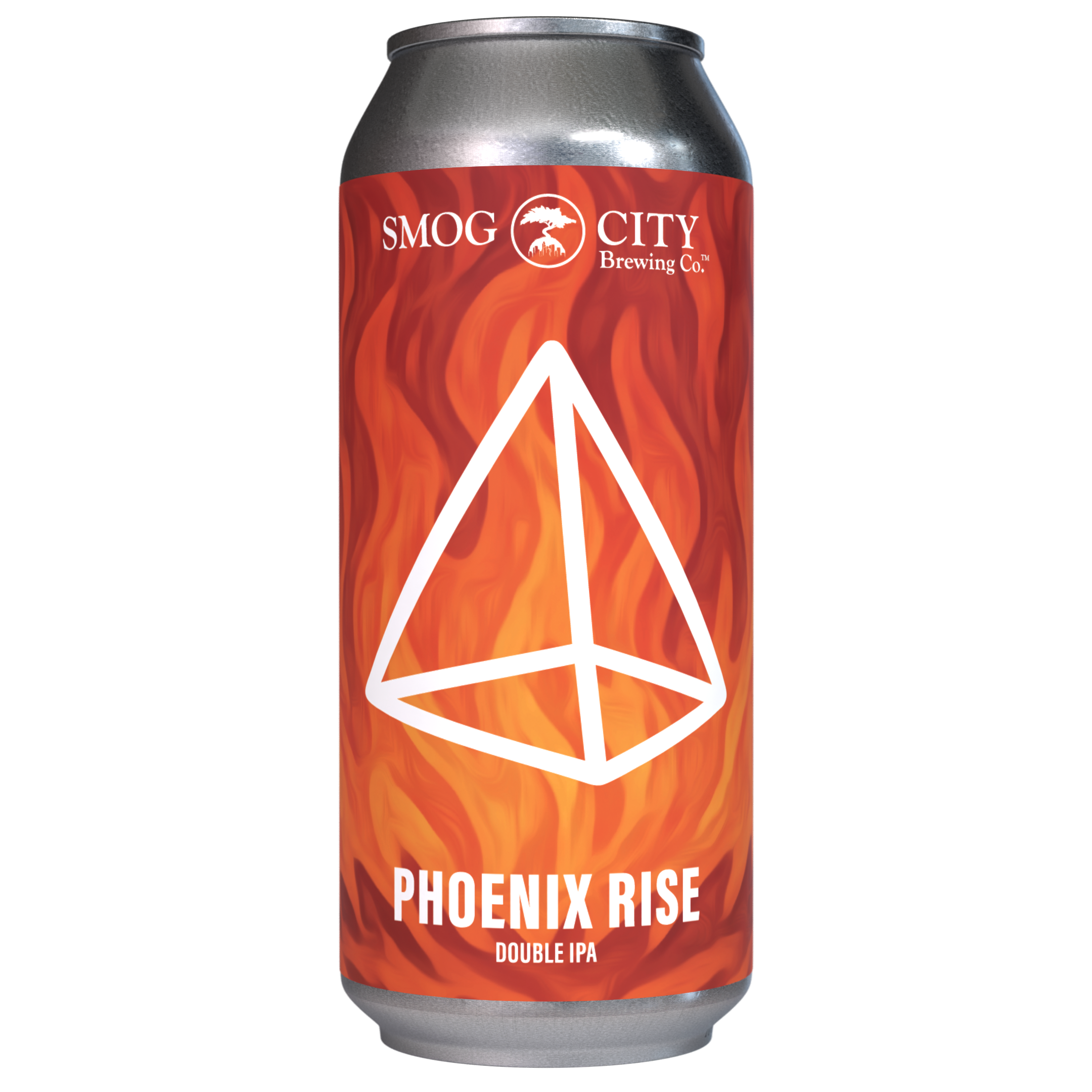 Phoenix Rise Double India Pale Ale 4-pack, 9.0% ABV, featuring bold hop aroma and layered notes of yuzu, jackfruit, lime zest, and floral character.