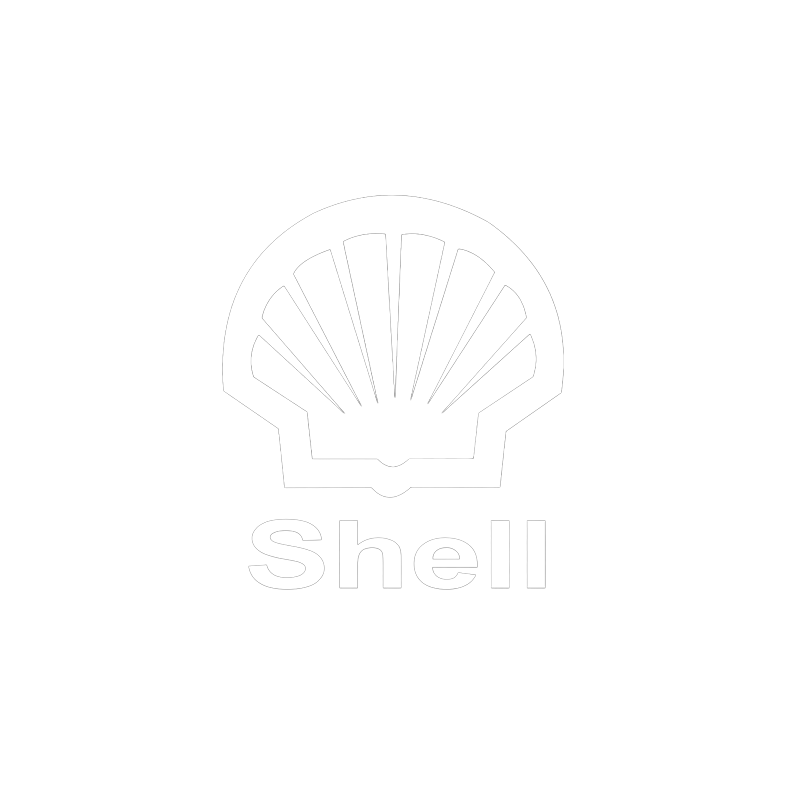 Black background with a white Shell logo featuring a stylized scallop shell and the word 'Shell' underneath.