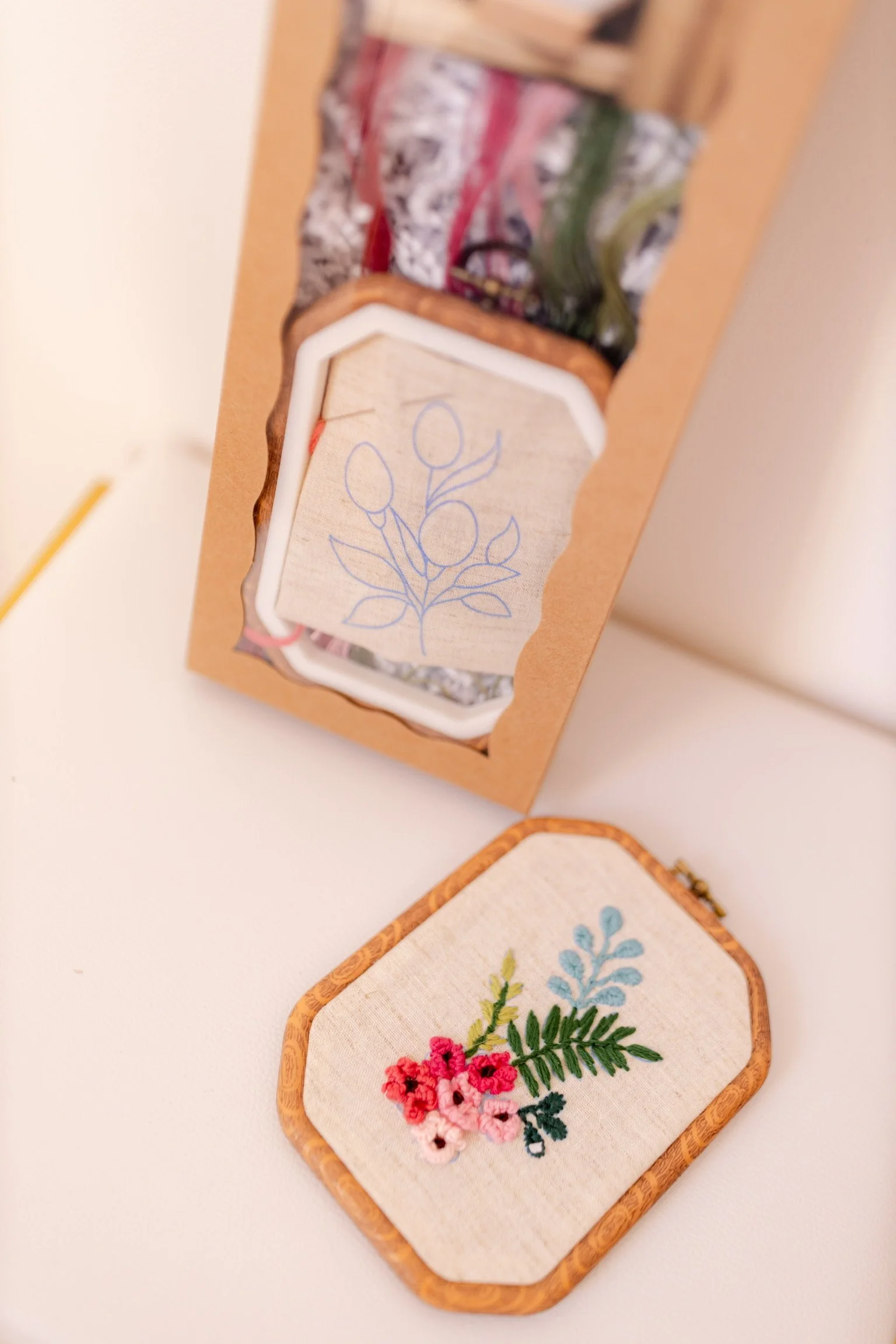 Flower Embroidery Box