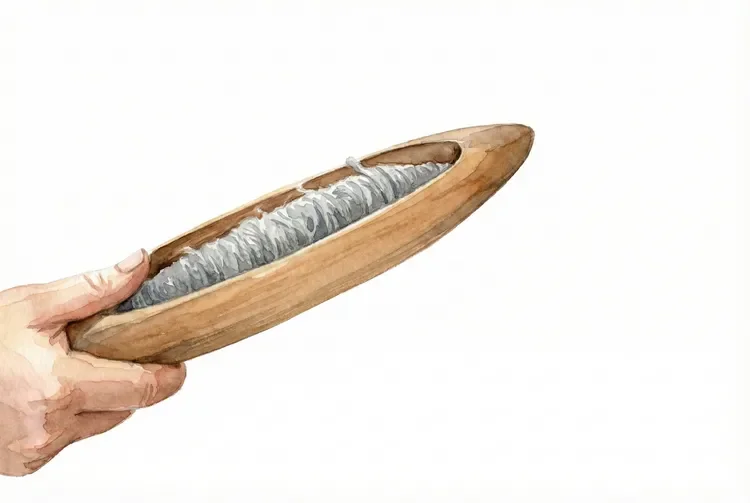 shuttle being held in hand