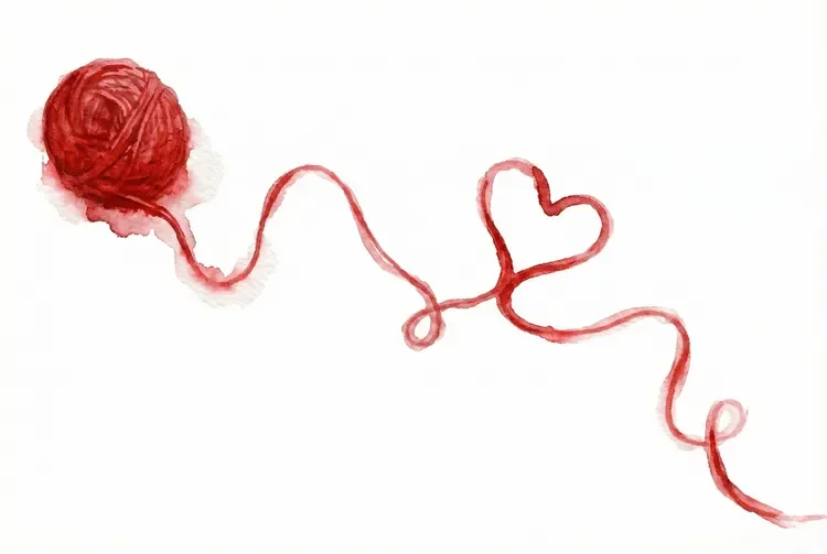 a ball of yarn rolling