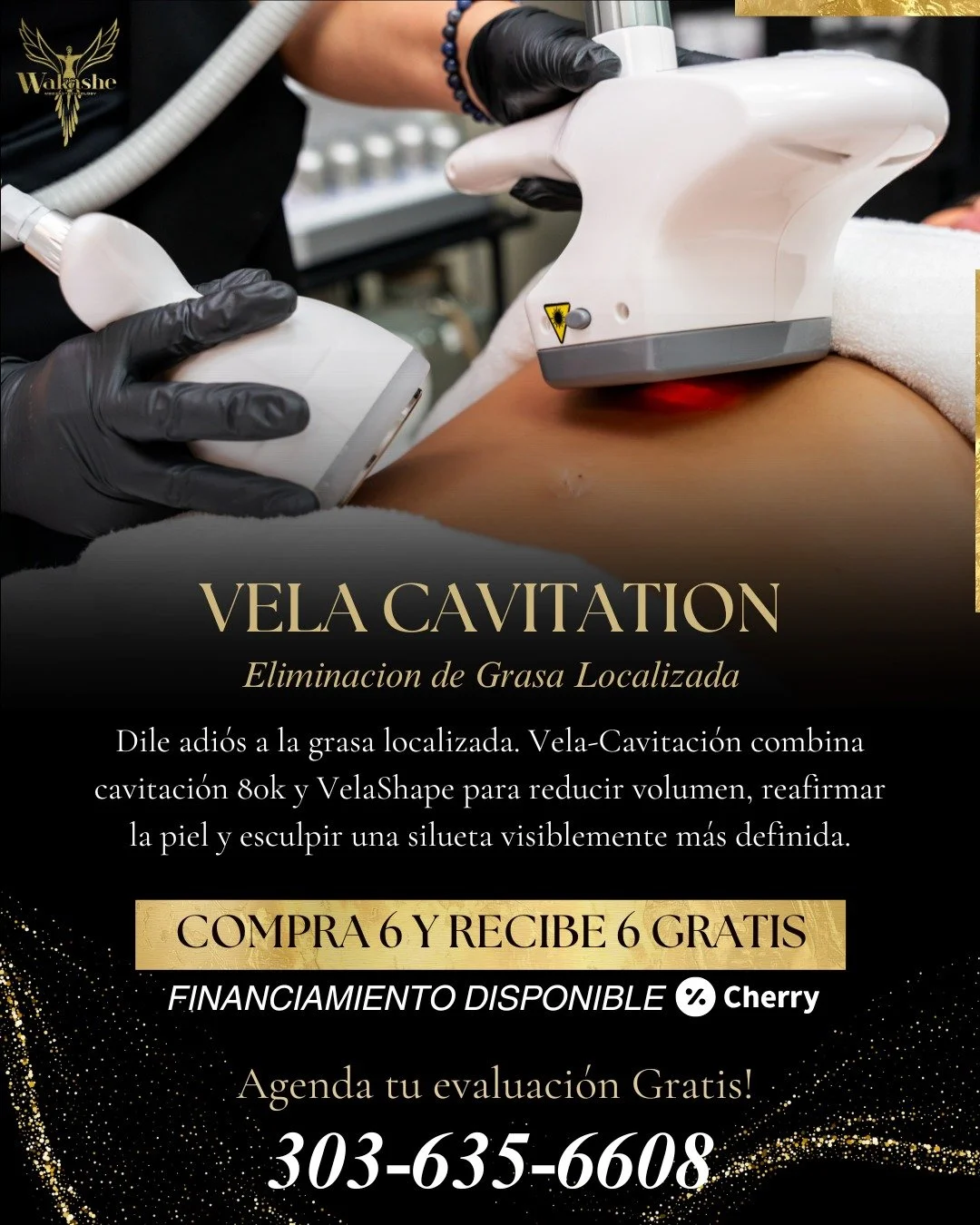 ✨ Vela-Cavitaci&oacute;n ✨

Un tratamiento corporal que combina dos tecnolog&iacute;as para trabajar la grasa localizada y mejorar la apariencia de la piel.
Ayuda a reducir volumen en zonas dif&iacute;ciles, suavizar la textura y lograr una figura m&