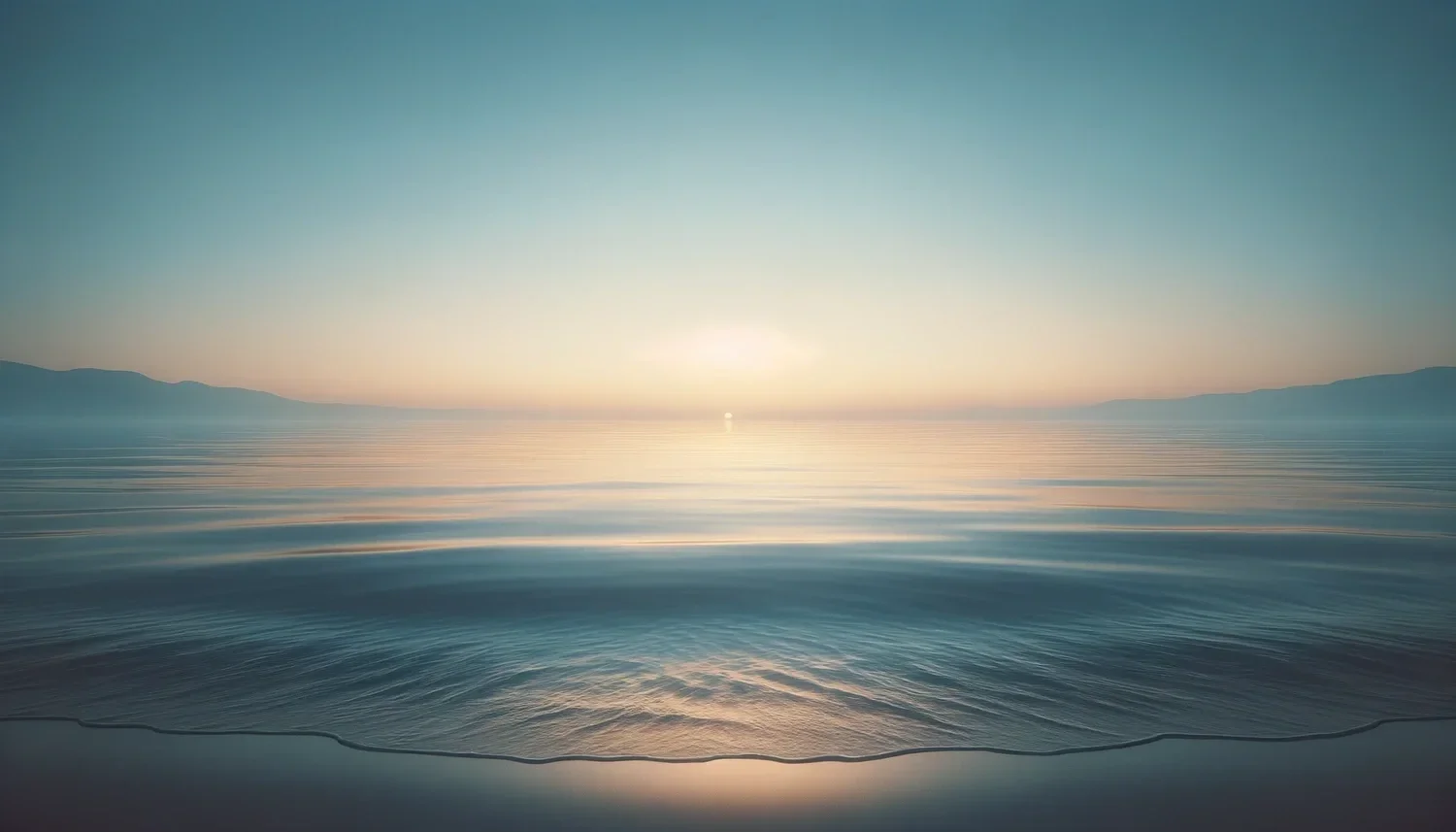 Serene beach and sky