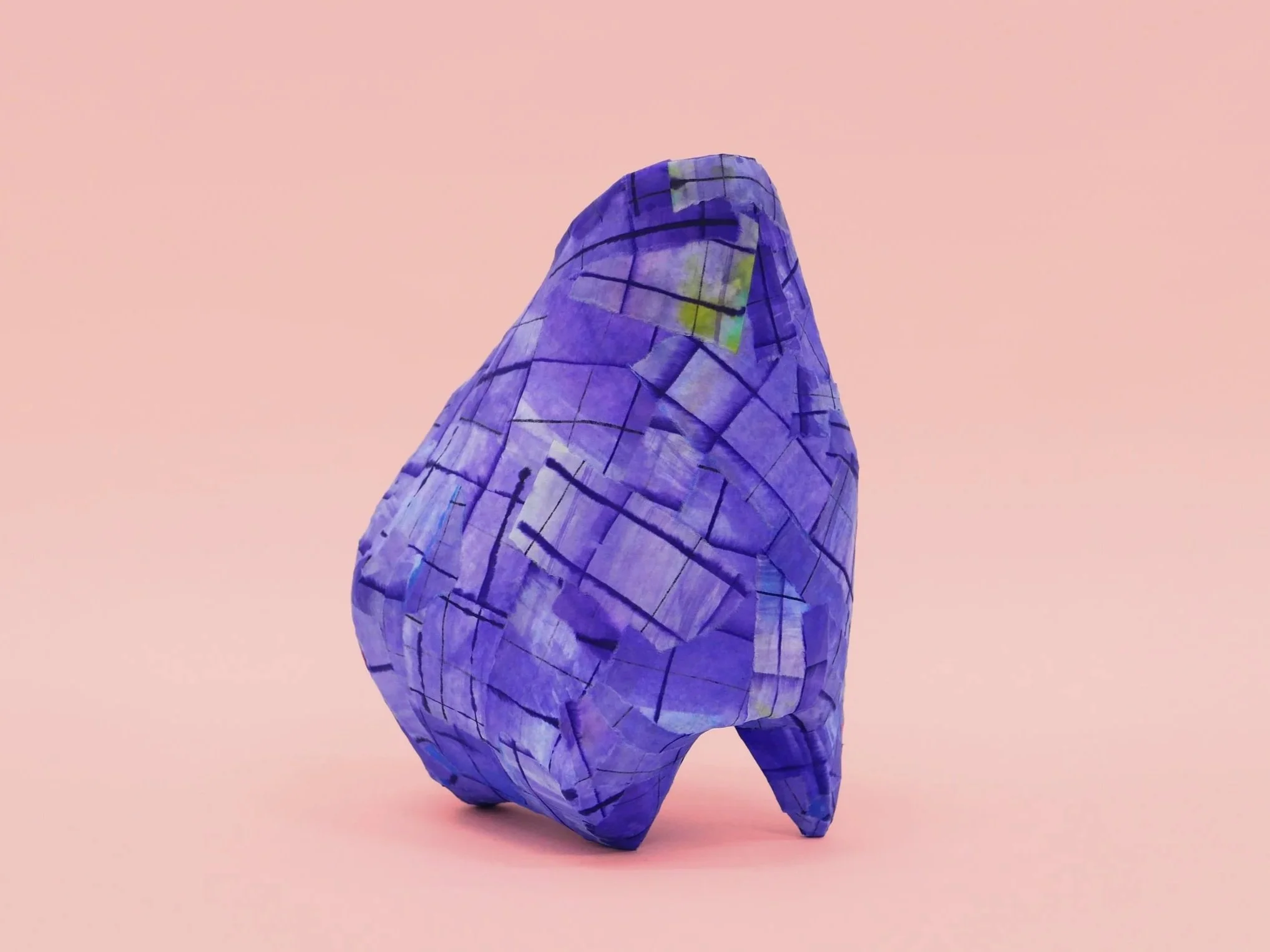 Unspecified Object 02, 2023 – papier mâché, acrylic paint