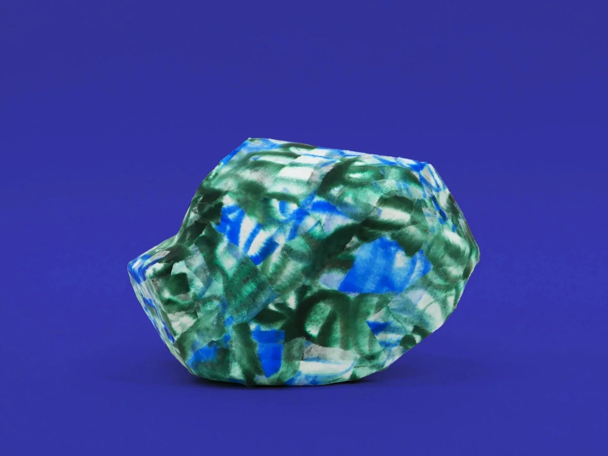 Unspecified Object 05, 2023 – papier mâché, acrylic paint