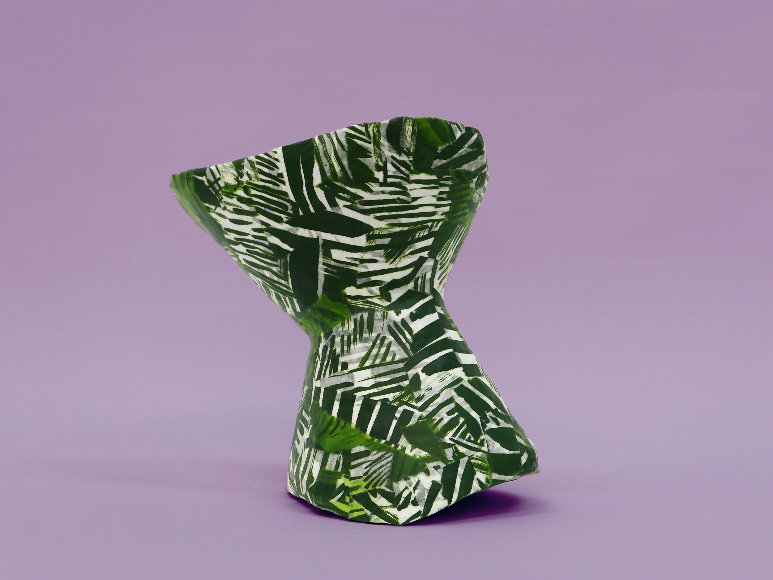 Unspecified Object 04, 2023 – papier mâché, acrylic paint