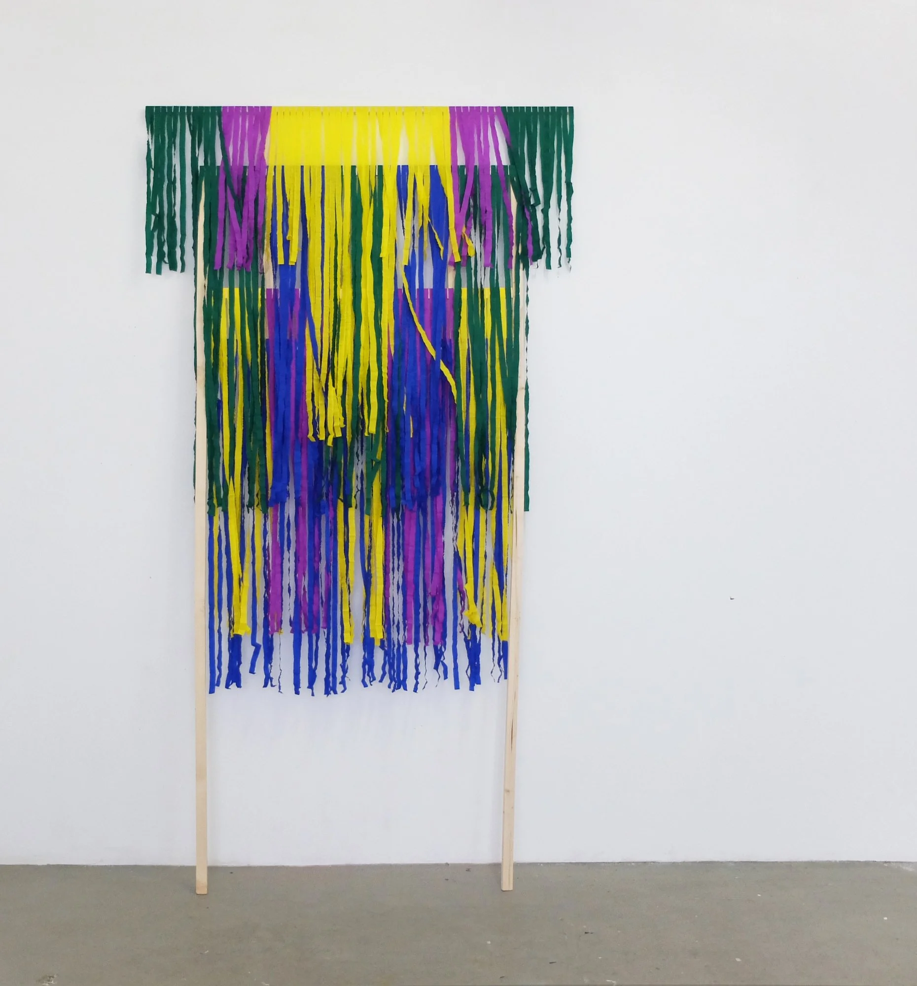 Untitled (4c), 2017, Paper and wood, 277x160cm