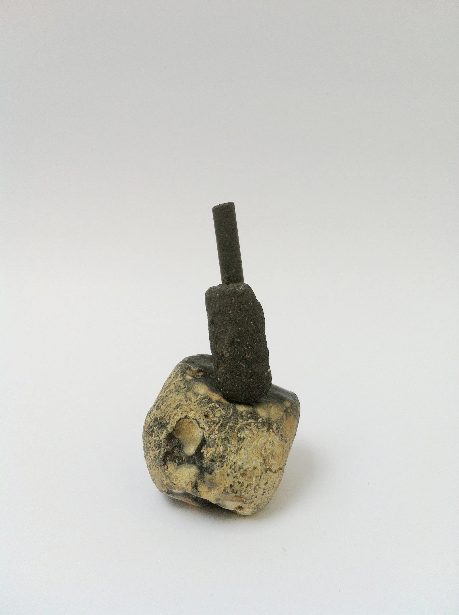 Untitled (Mudlarkin), 2014, Stone, concrete, metal