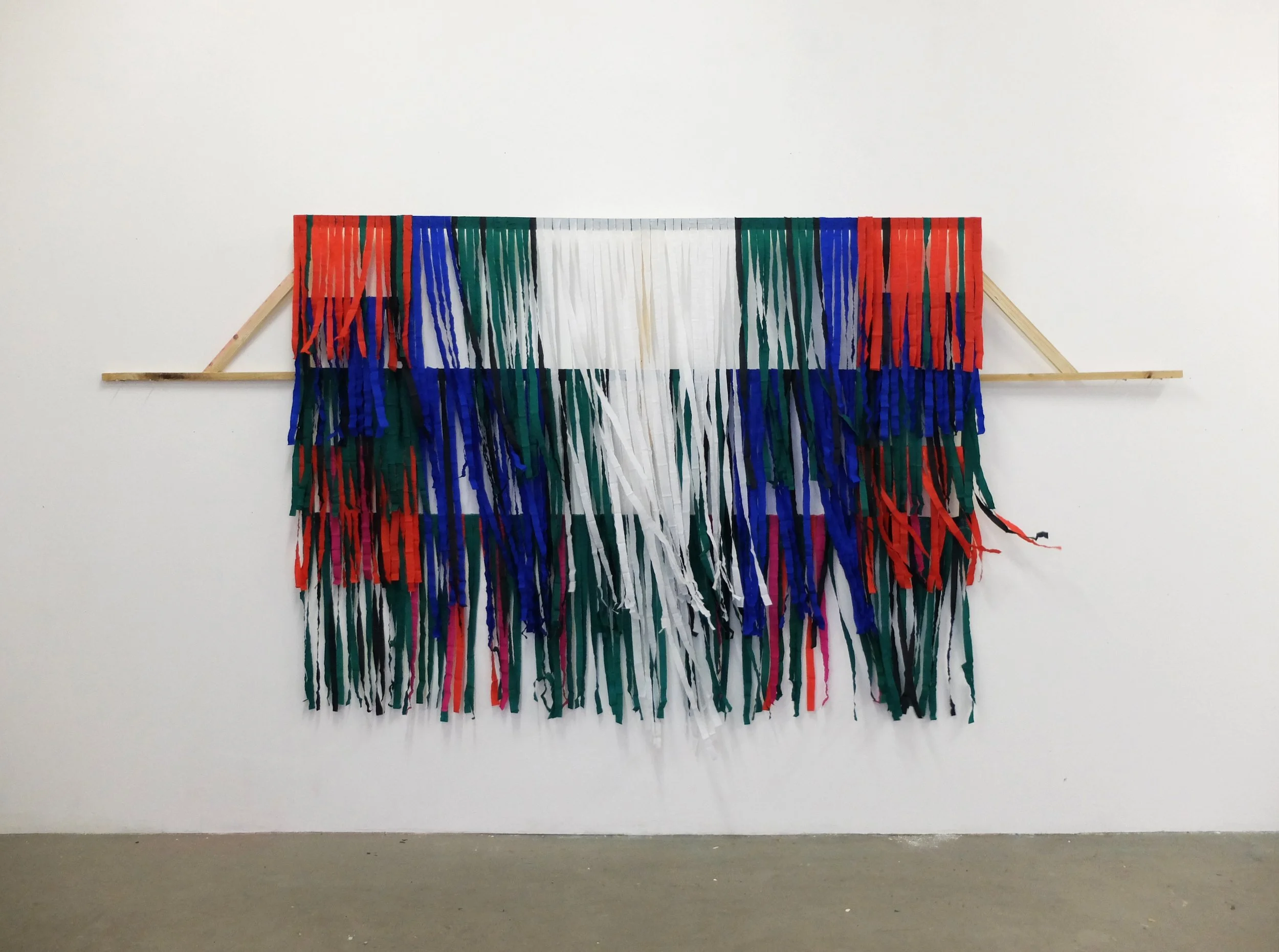 Untitled (6c), 2017, Paper and wood, 155x335 cm | 61x132 inches