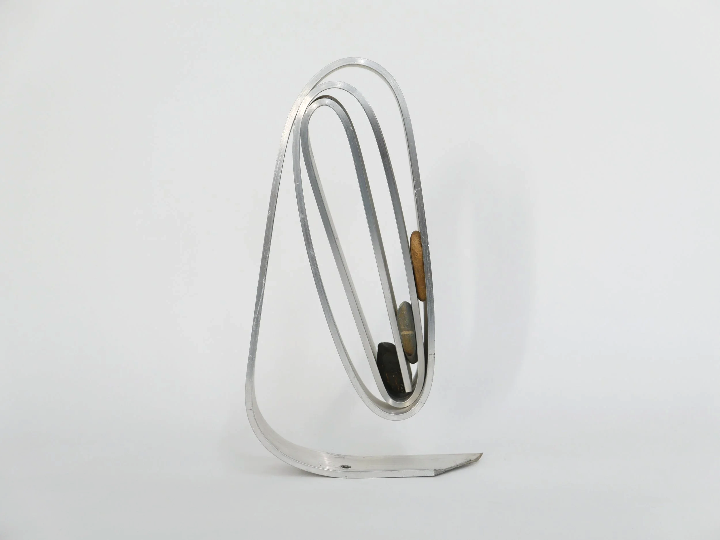 Proposal Nr. 31, 2022, Stones, metal, 21x35x7 cm