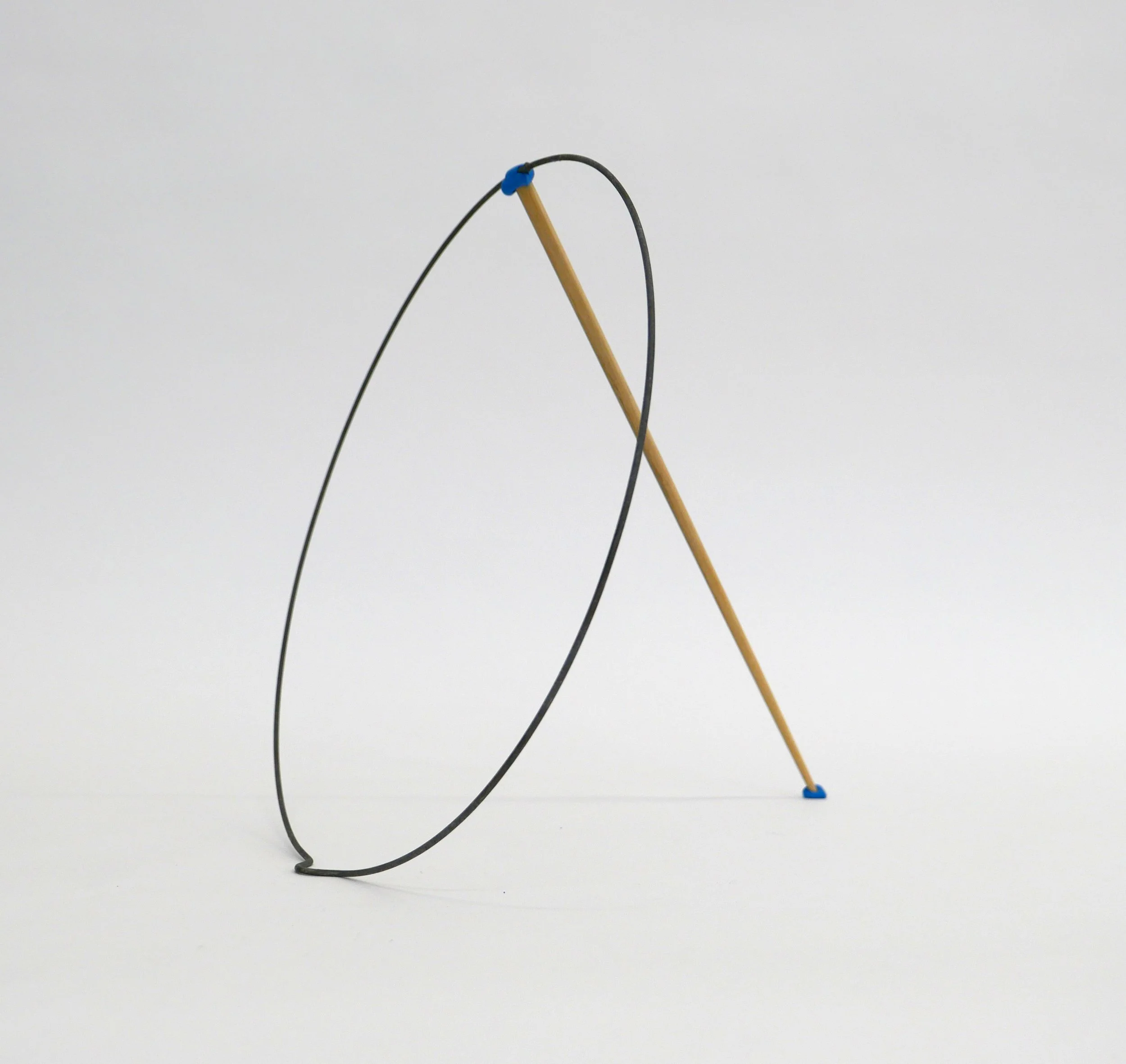 Proposal Nr. 02, 2016, Wire ring, chop stick, play-do, 37x35x36,5 cm