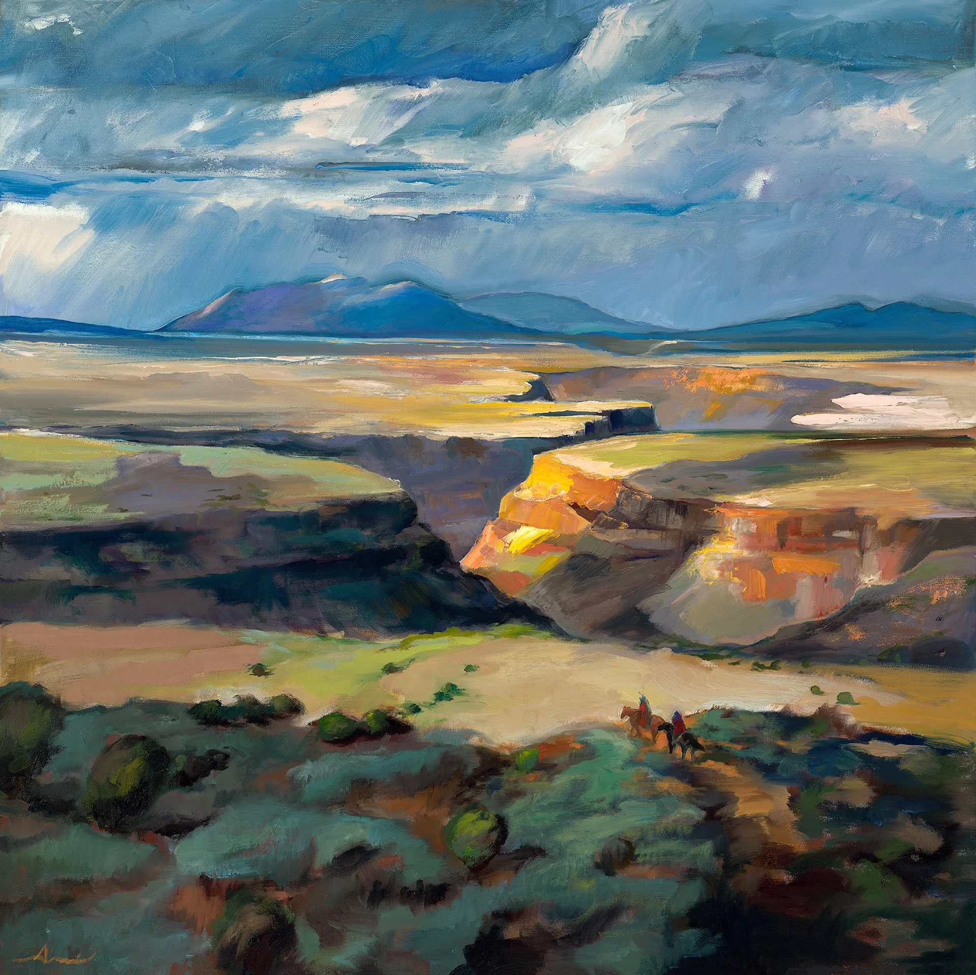 SOLD - 
Skirting the Rift 
36"x36"
Oil on Canvas