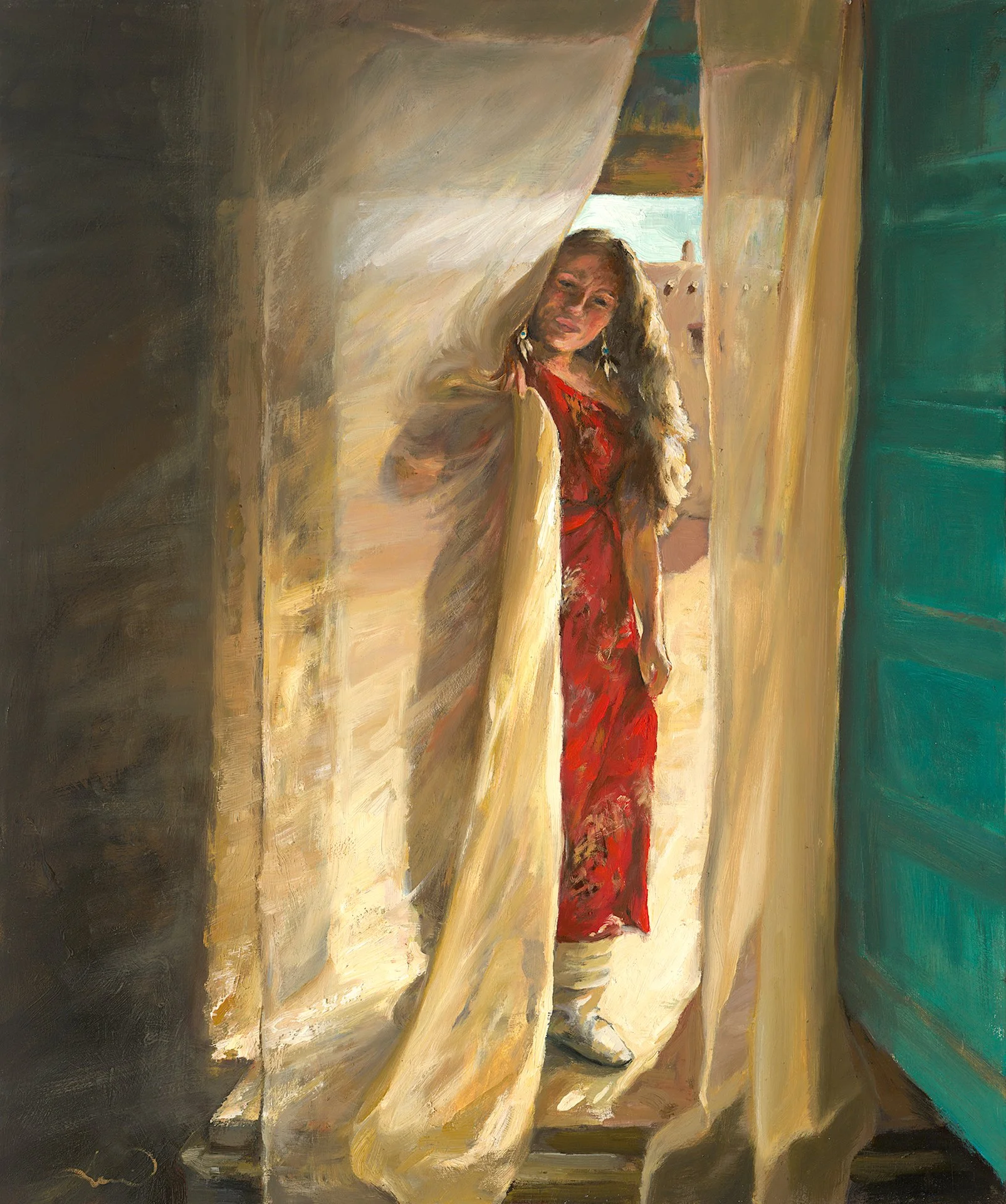 AVAILABLE - 
Back from the Dance 
24"x20"
Oil on Board