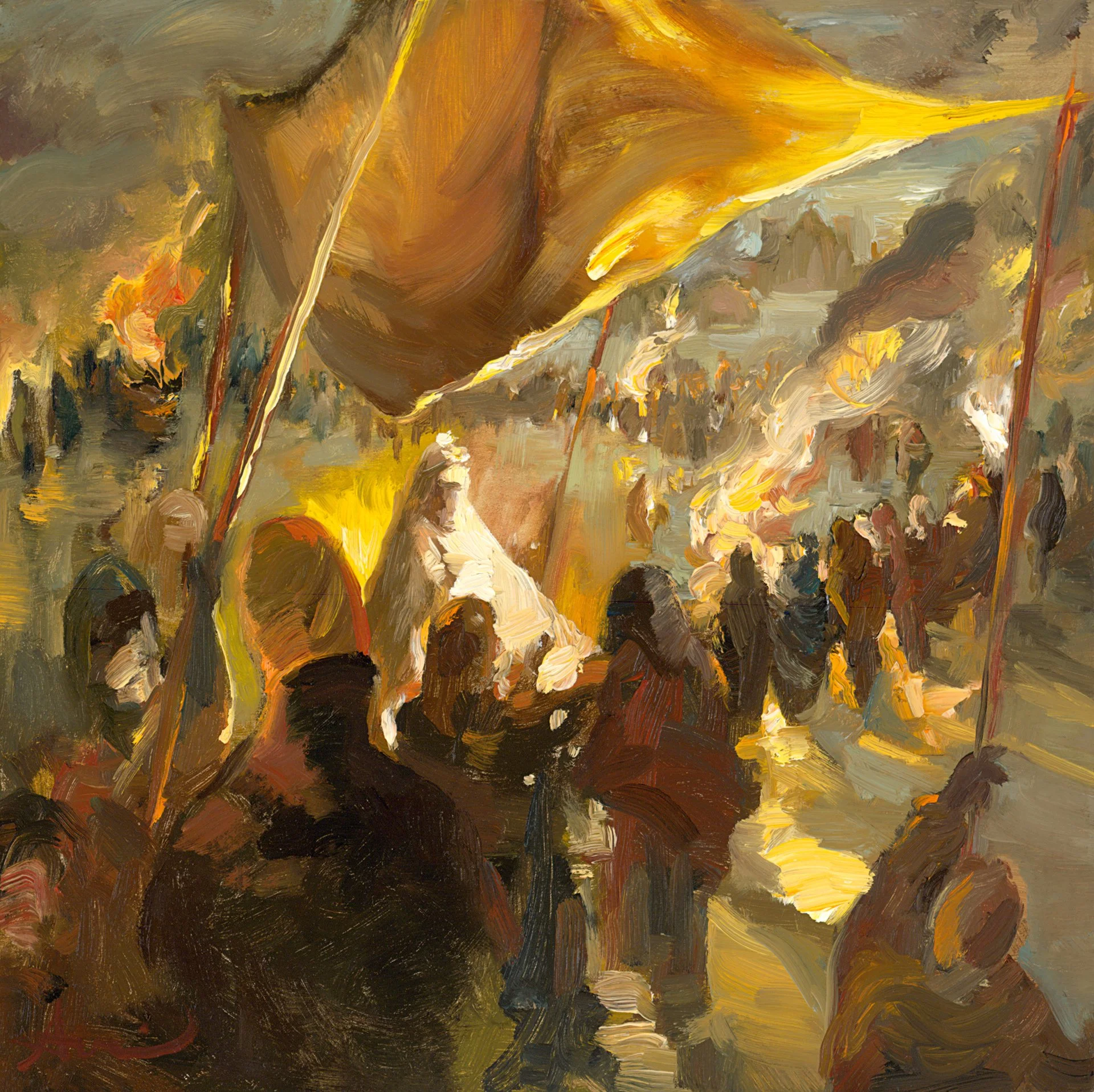 SOLD - 
Christmas Eve Posada
12"x12"
Oil on Canvas