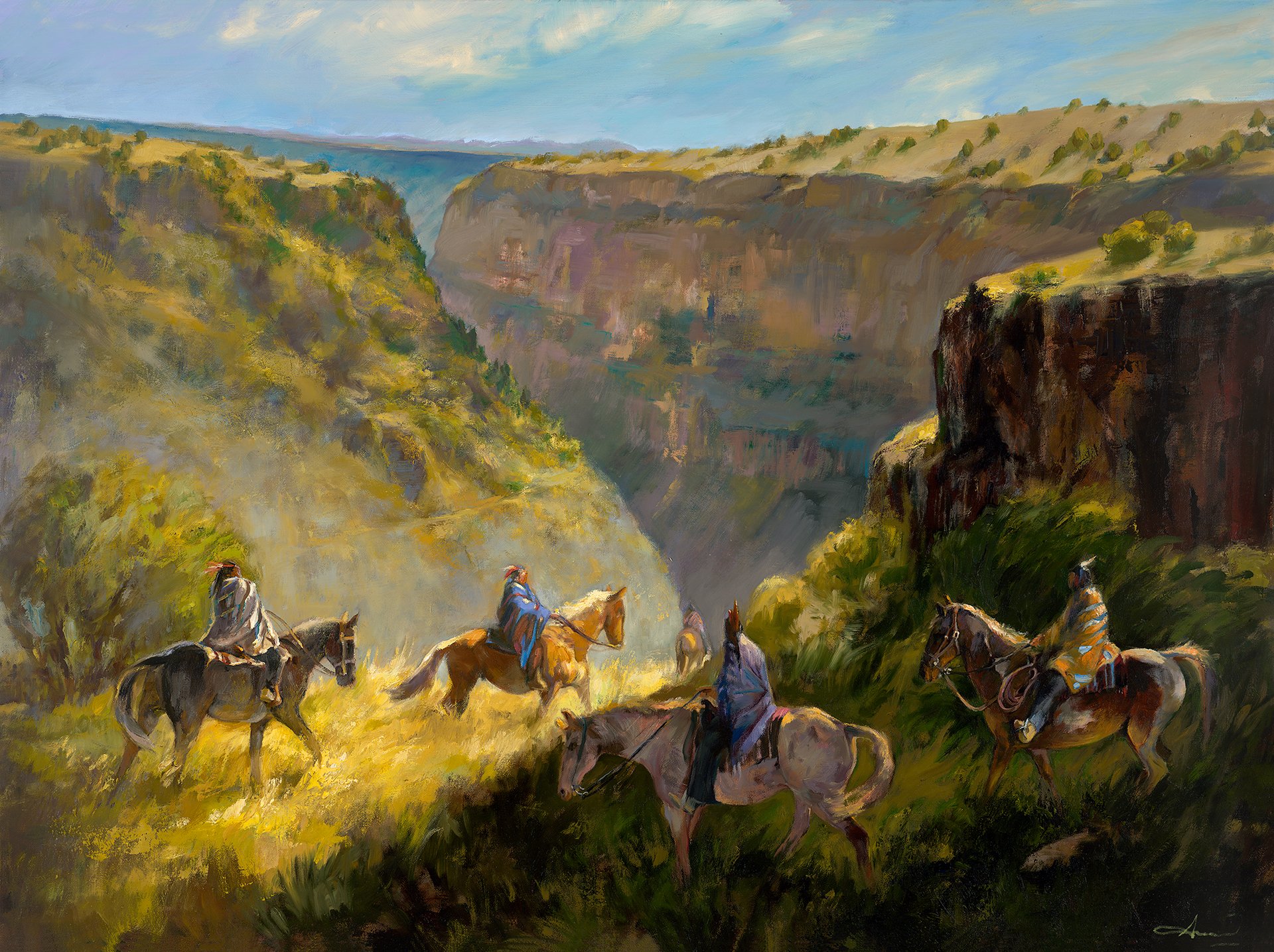 AVAILABLE 
Sure Footed Friend
30"x40"
Oil on Canvas