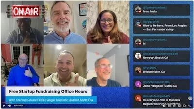 Free Startup Fundraising Video Office Hours Q&amp;A with Angel Investor Scott Fox!