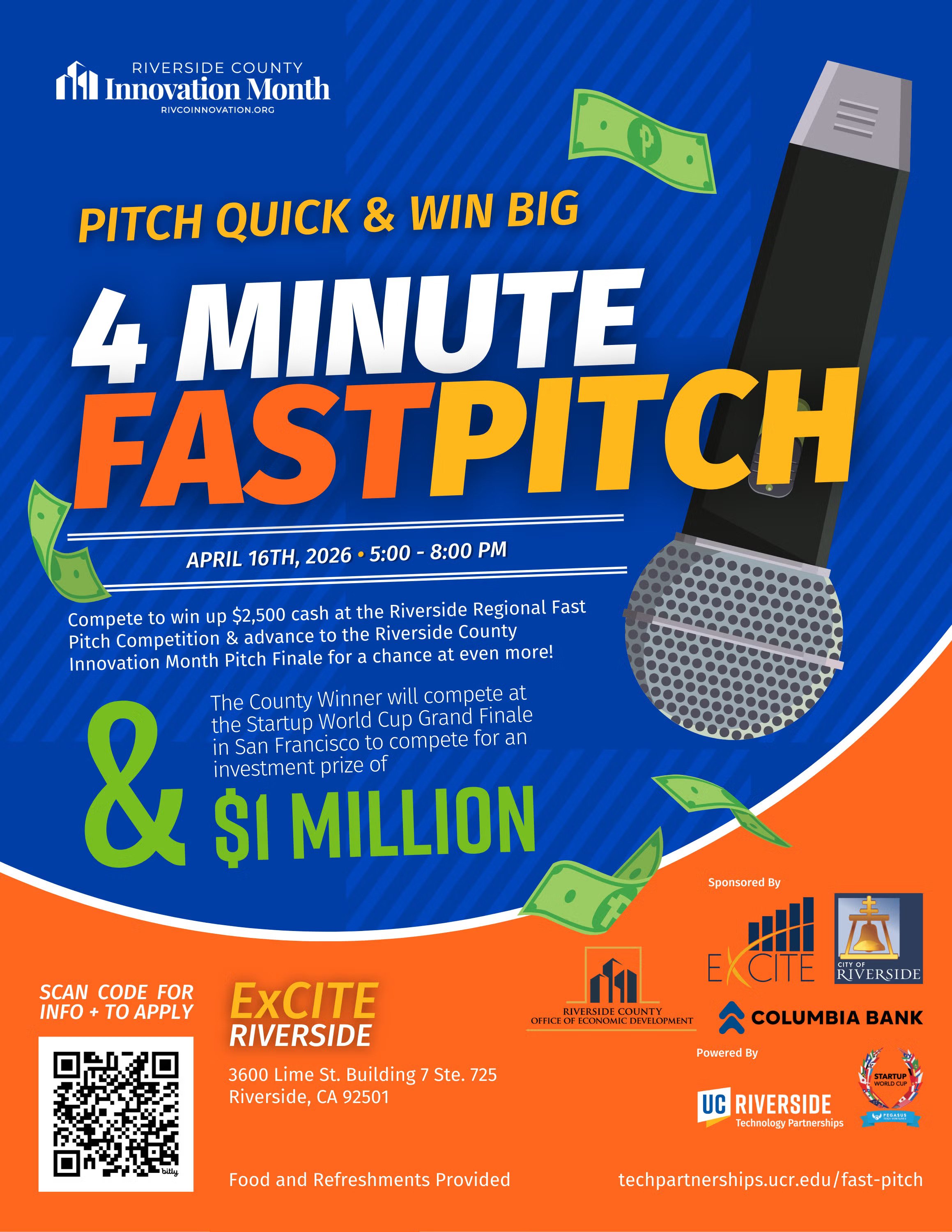 2026 Riverside County Fast Pitch Competition: Riverside Regionals