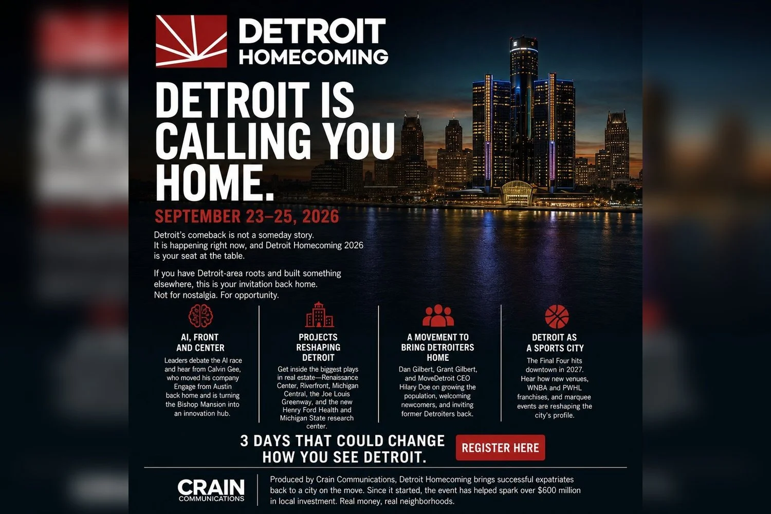 Detroit Homecoming 2026