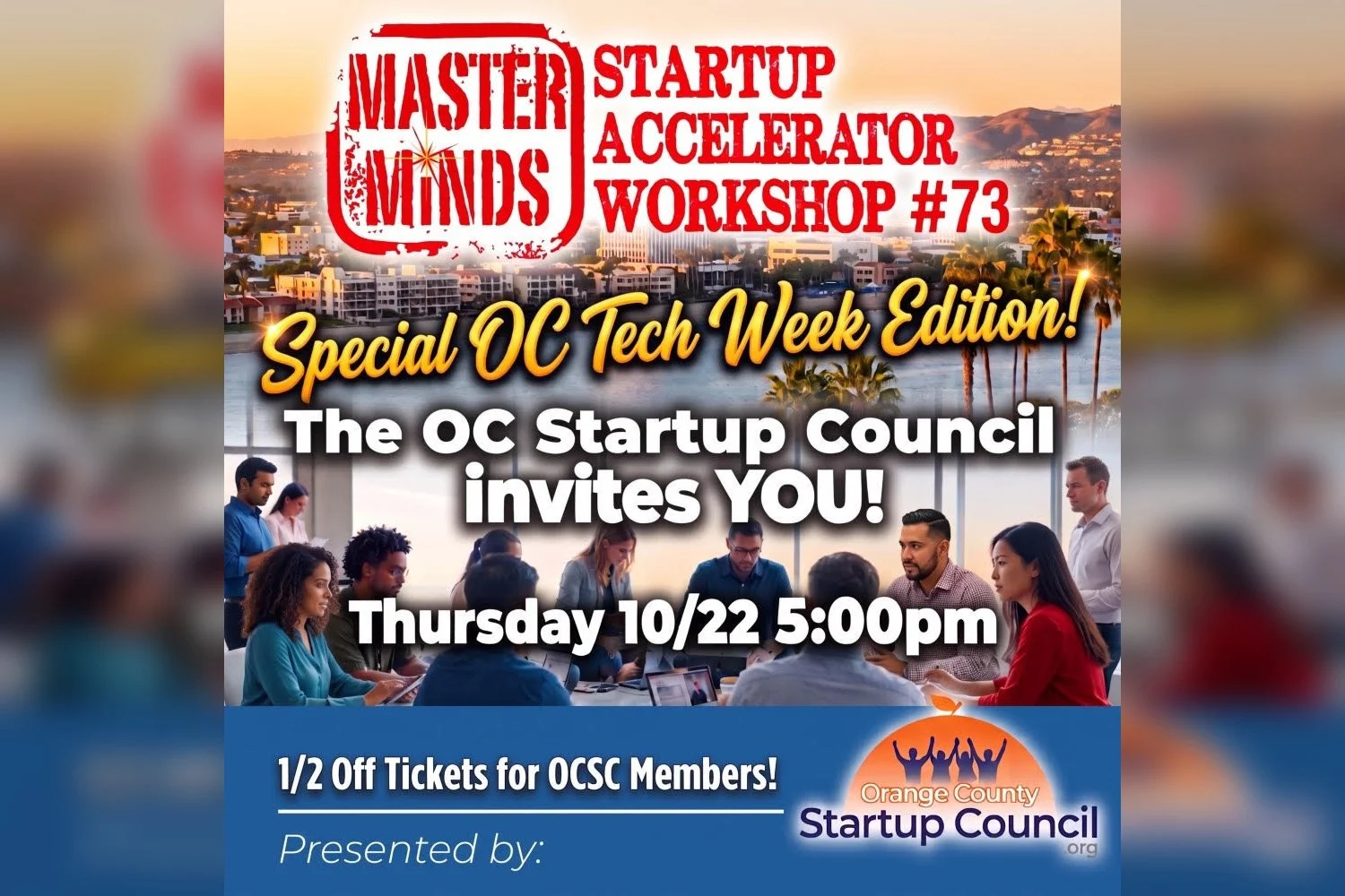 OCTW MasterMinds Startup Accelerator Workshop #73
