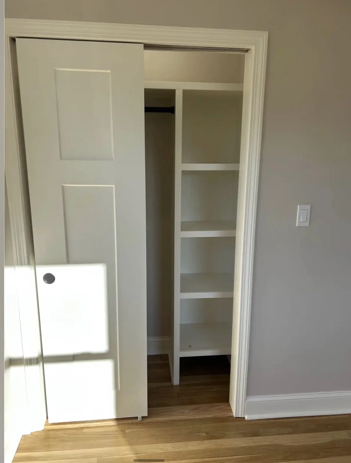 Custom closets throughout