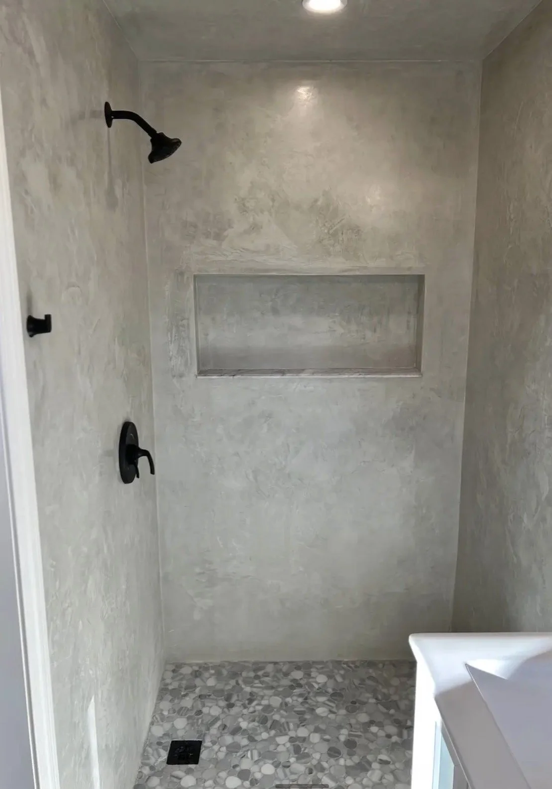 Custom Shower with Tadelakt Plaster
