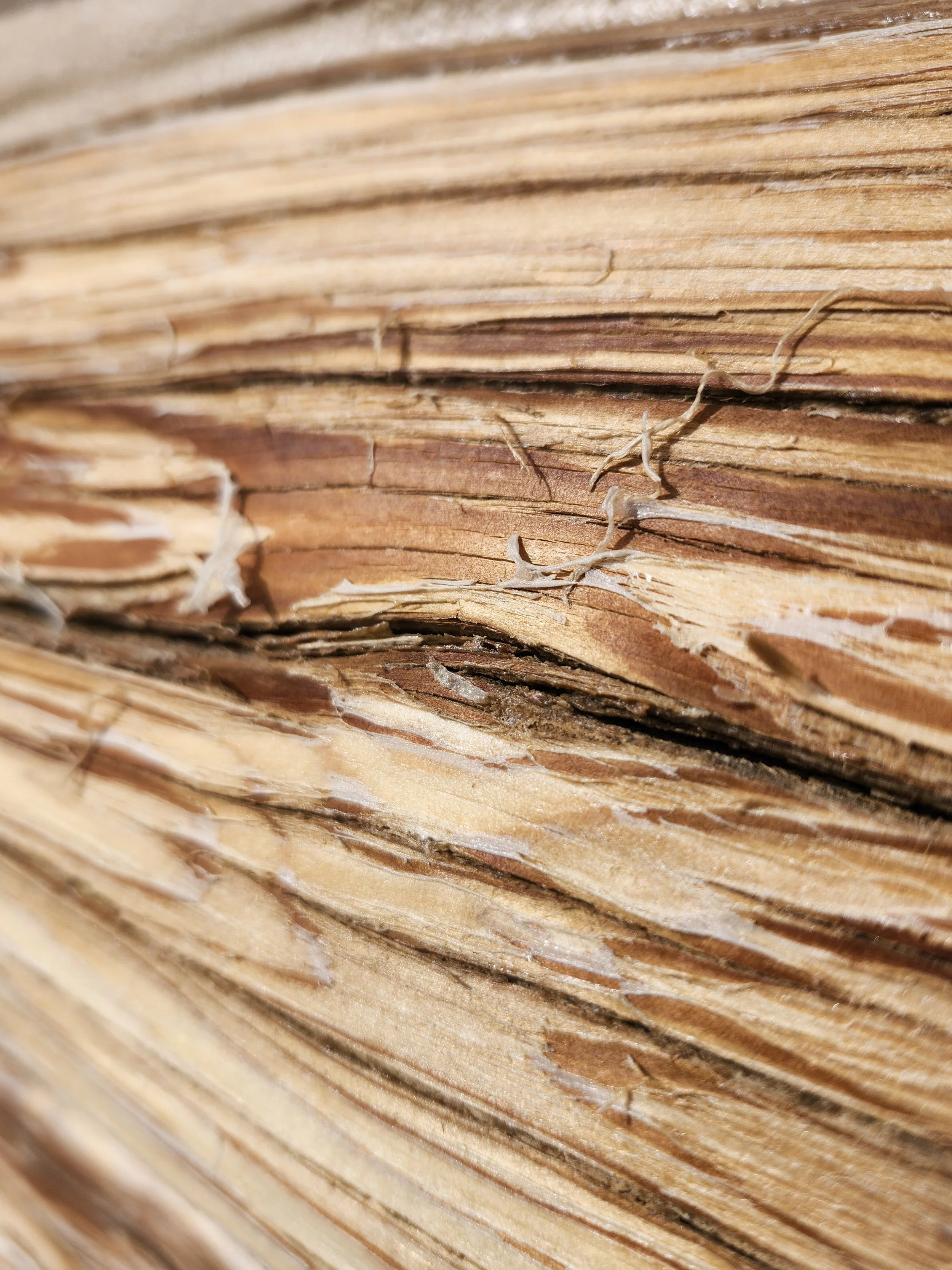 Old stain peeling off