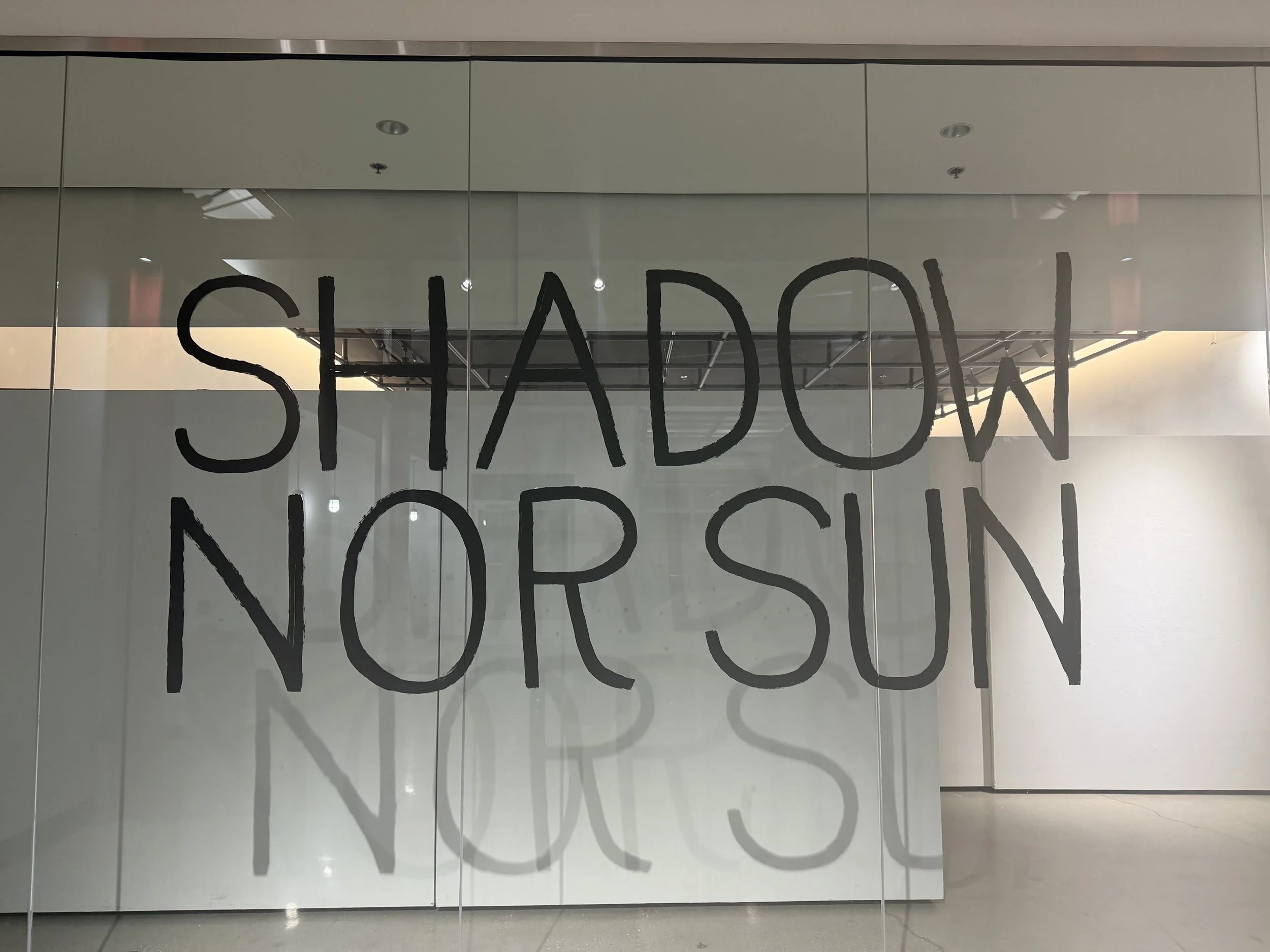 Lettering done for Tanya Habjouqa's exhibit "Shadow Nor Sun"