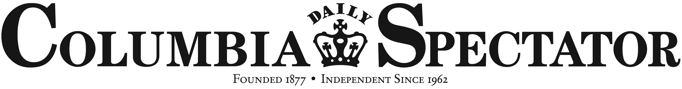 Columbia Spectator logo with the words 'Founded 1877' and 'Independent since 1962'.