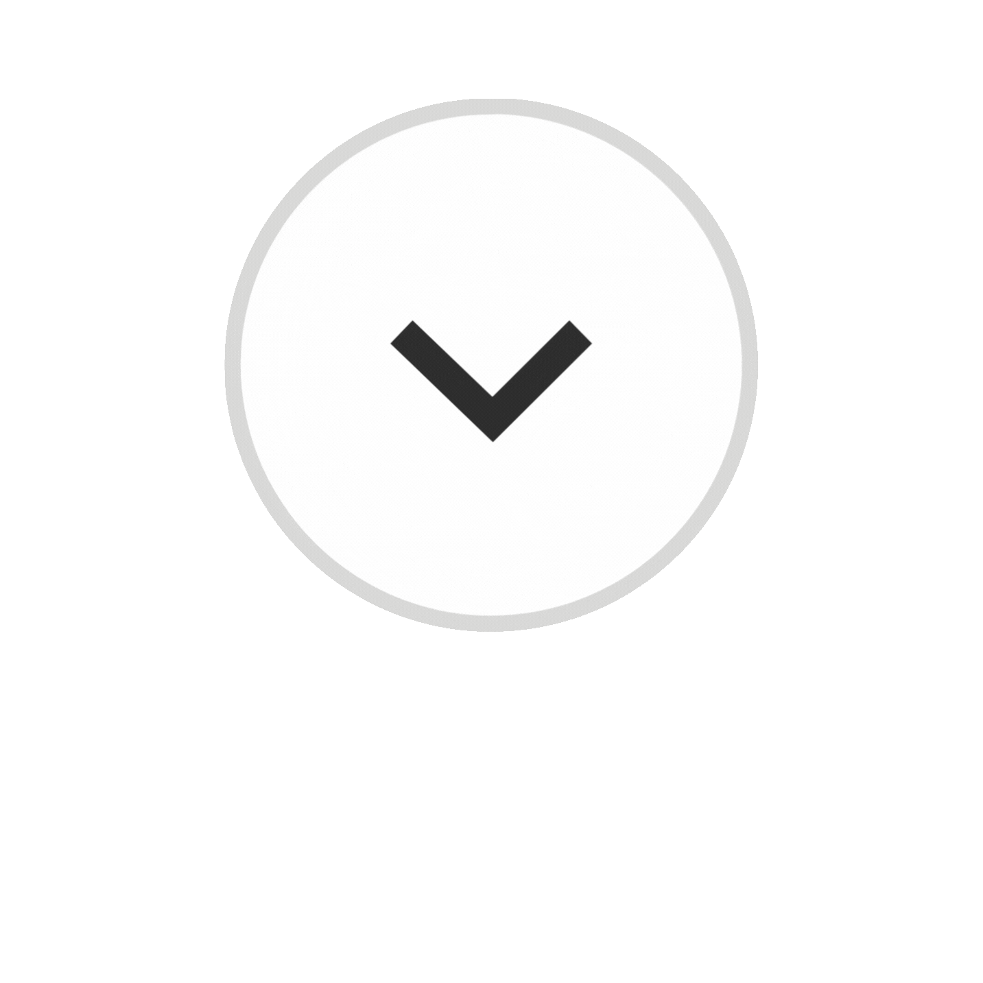 Checkmark icon inside a white circle with a light gray background