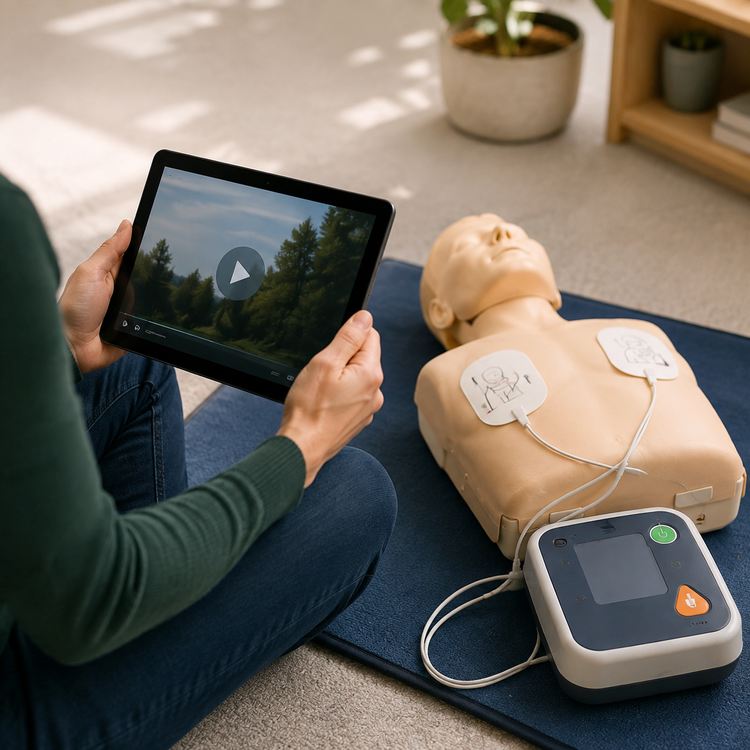 Heartsaver CPR AED blended learning