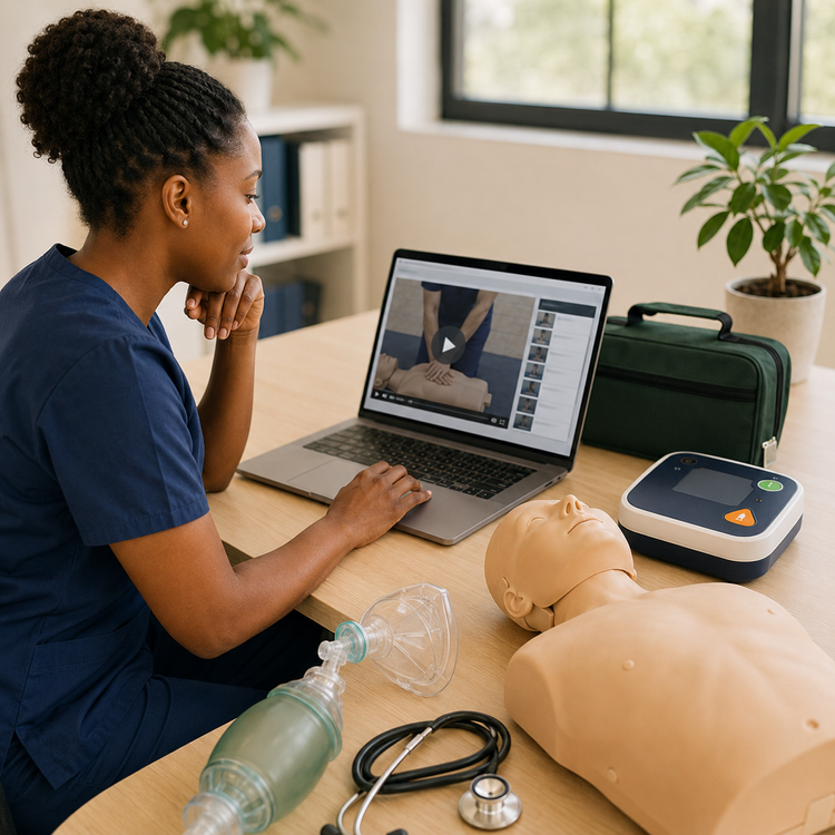 BLS skills session