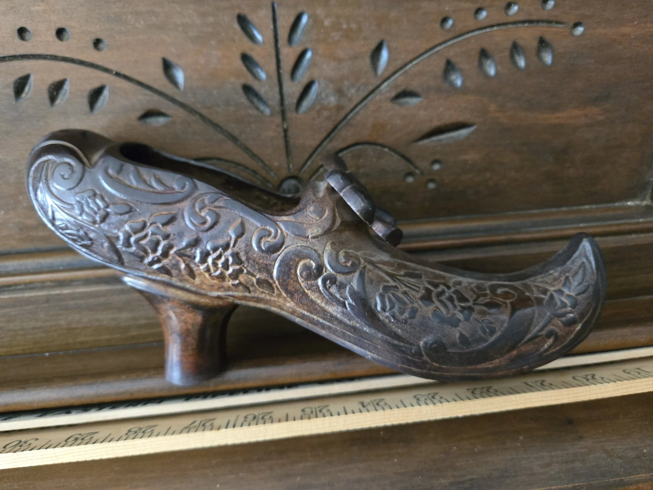 Bronze Snuff Box - Shoe