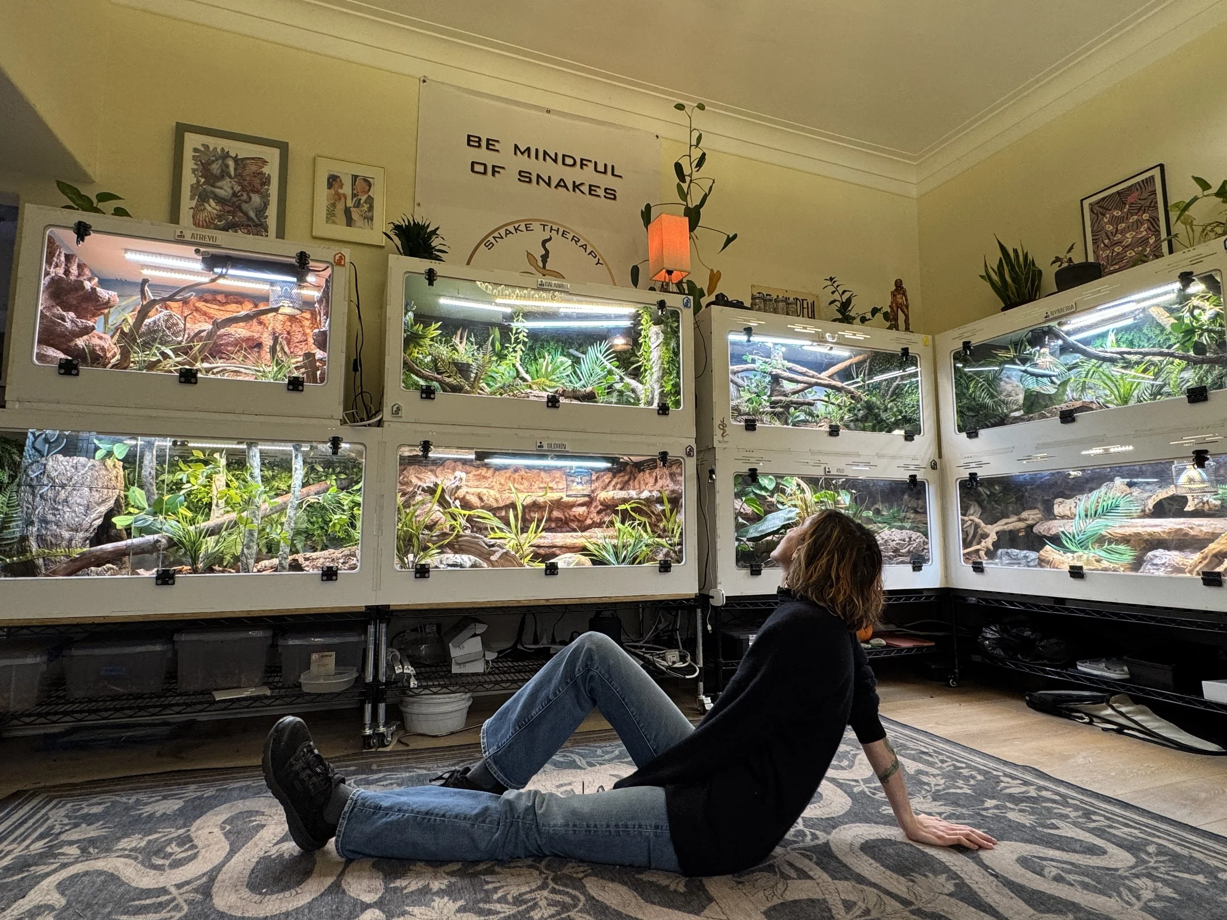 Snake Therapy Enclosure Tours