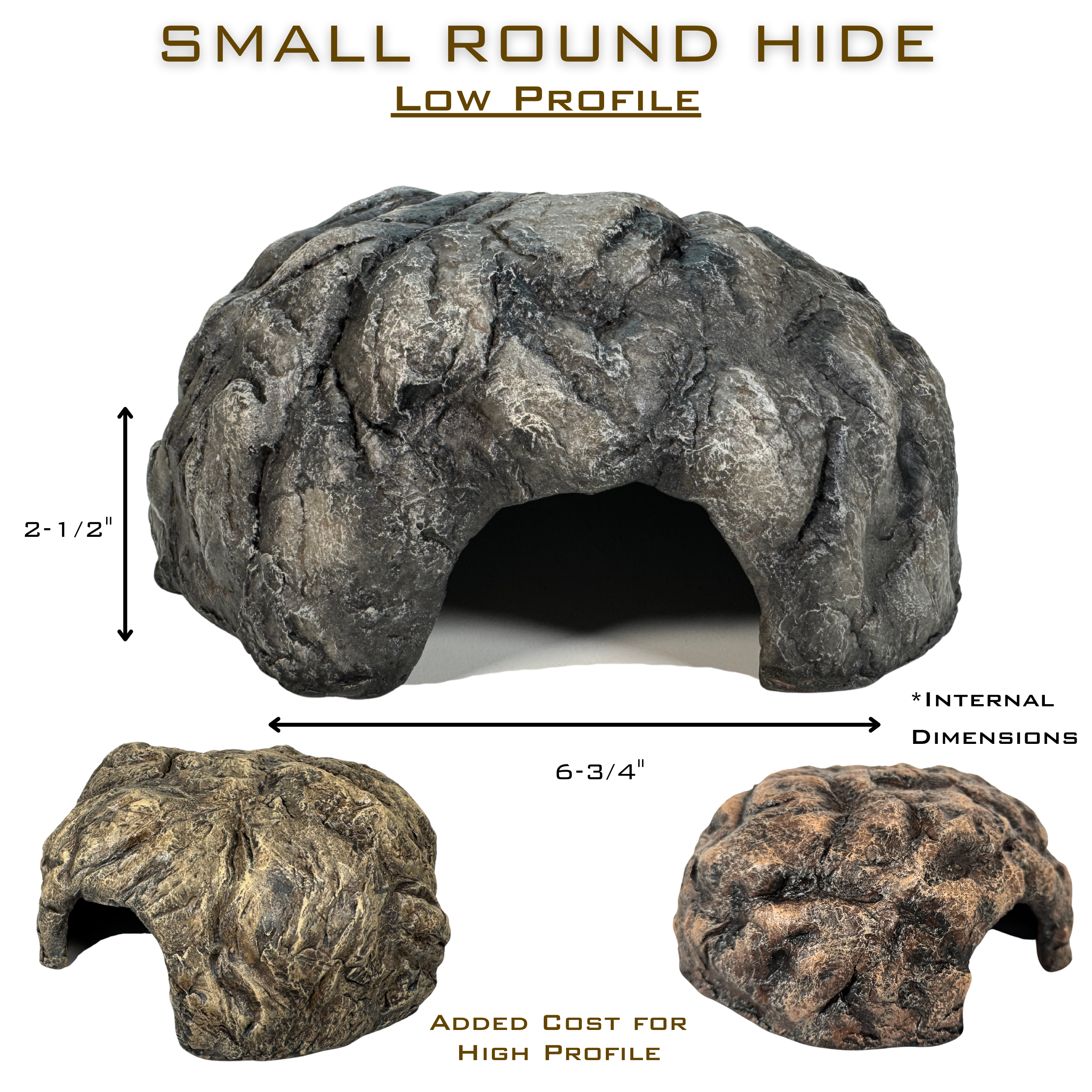 Custom Realistic Rock Hide- Small Round
