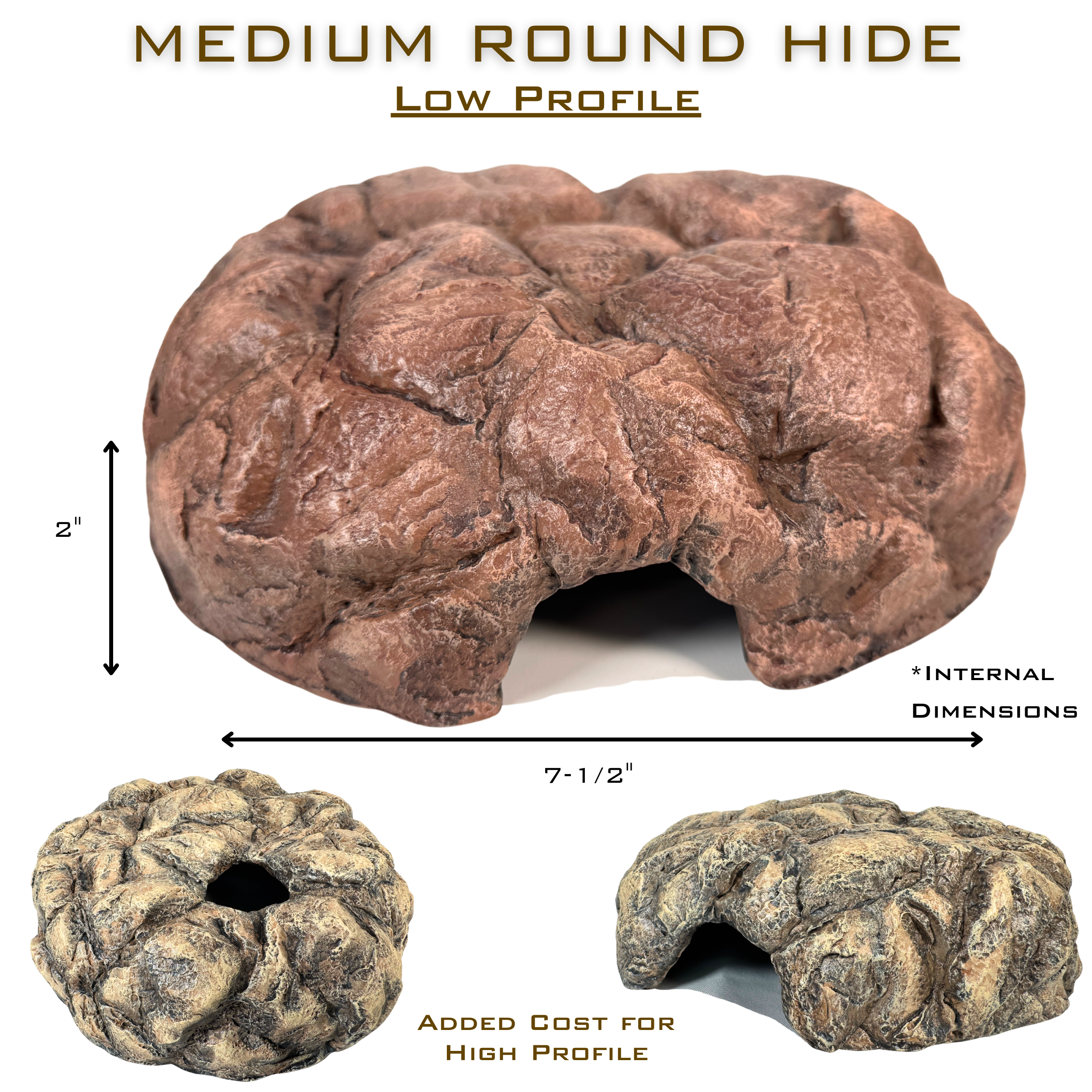 Custom Realistic Rock Hide- Medium Round