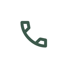 white circle with a green phone image in the center