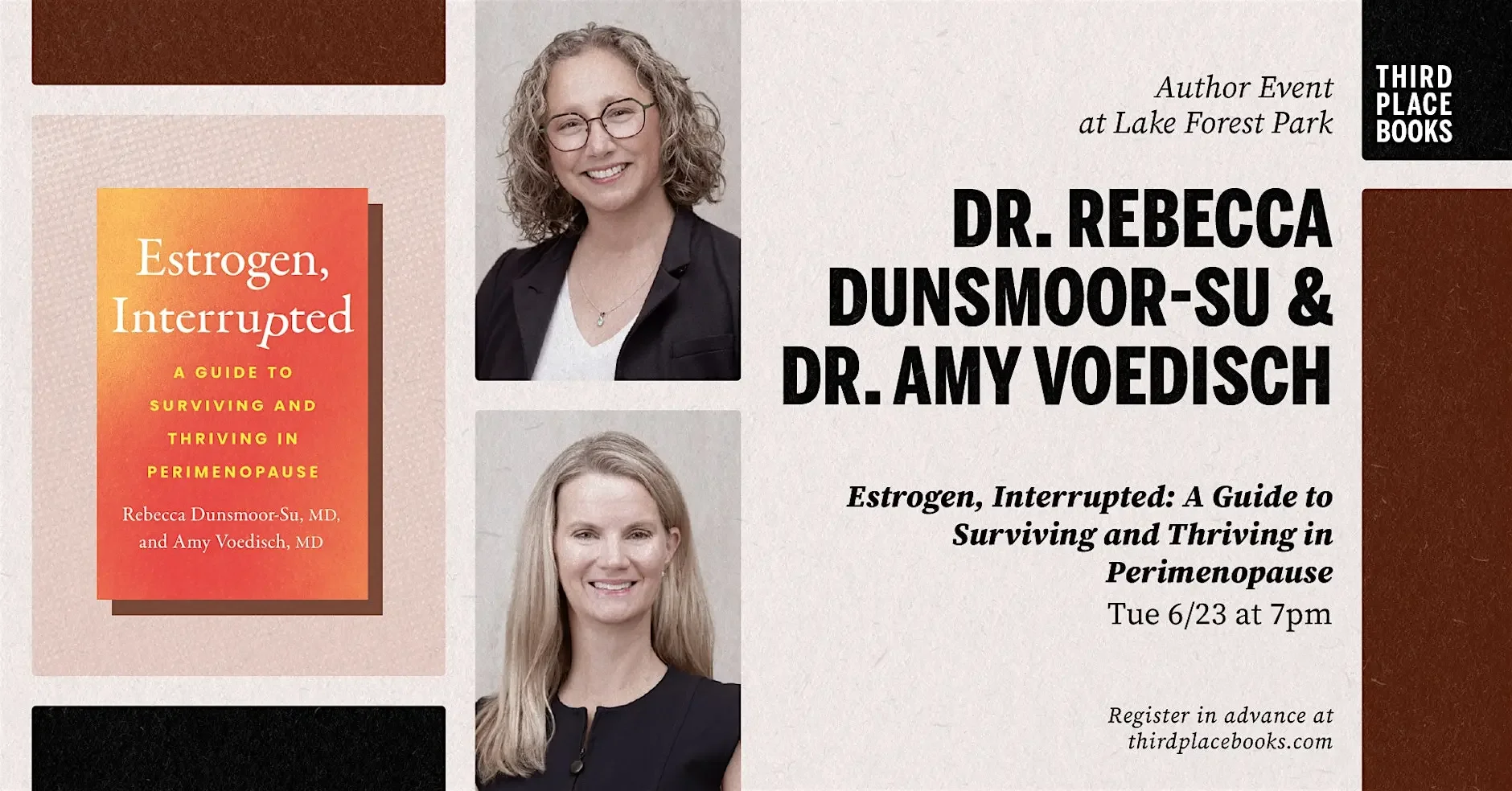 Third Place Books — Dr. Rebecca Dunsmoor-Su and Dr. Amy Voedisch