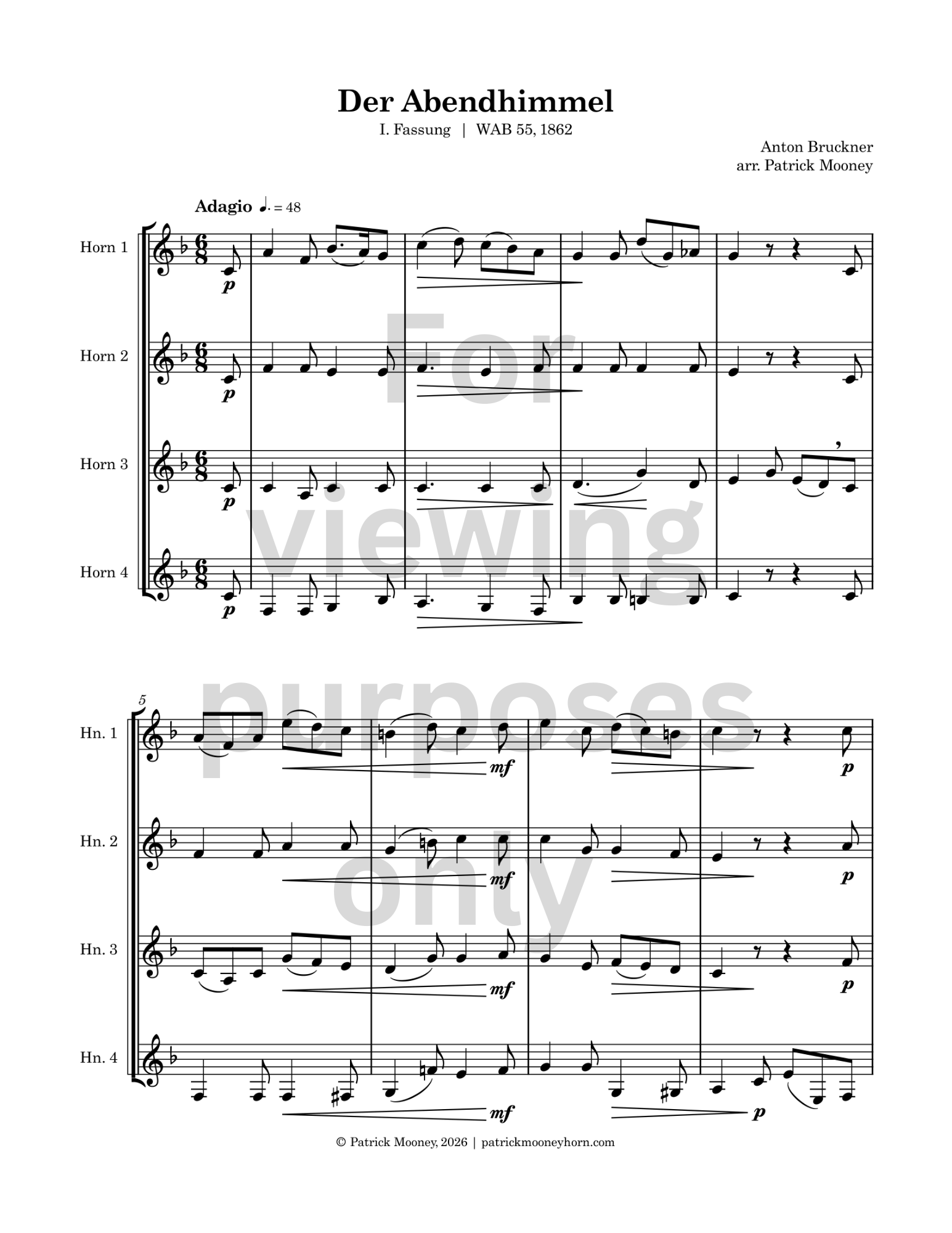 Bruckner, arr. Mooney - Der Abendhimmel, I. Fassung (Watermark).png
