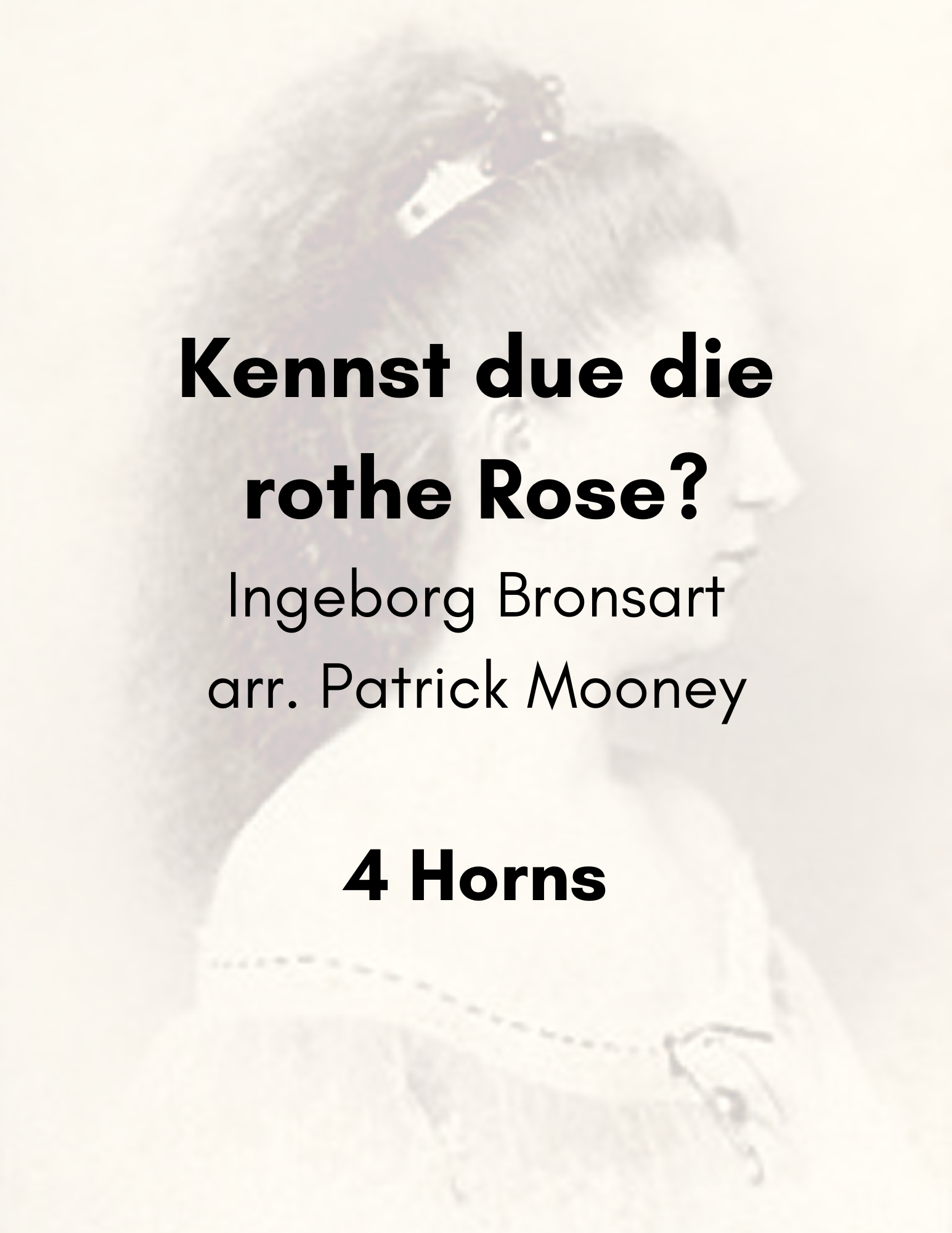 Bronsart, arr. Mooney - Kennst du die rothe Rose (Poster).png