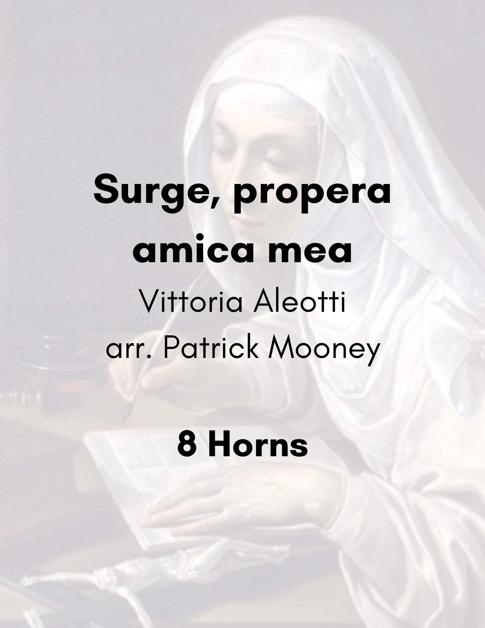 Aleotti, arr. Mooney - Surge, propera amica mea (Poster).png