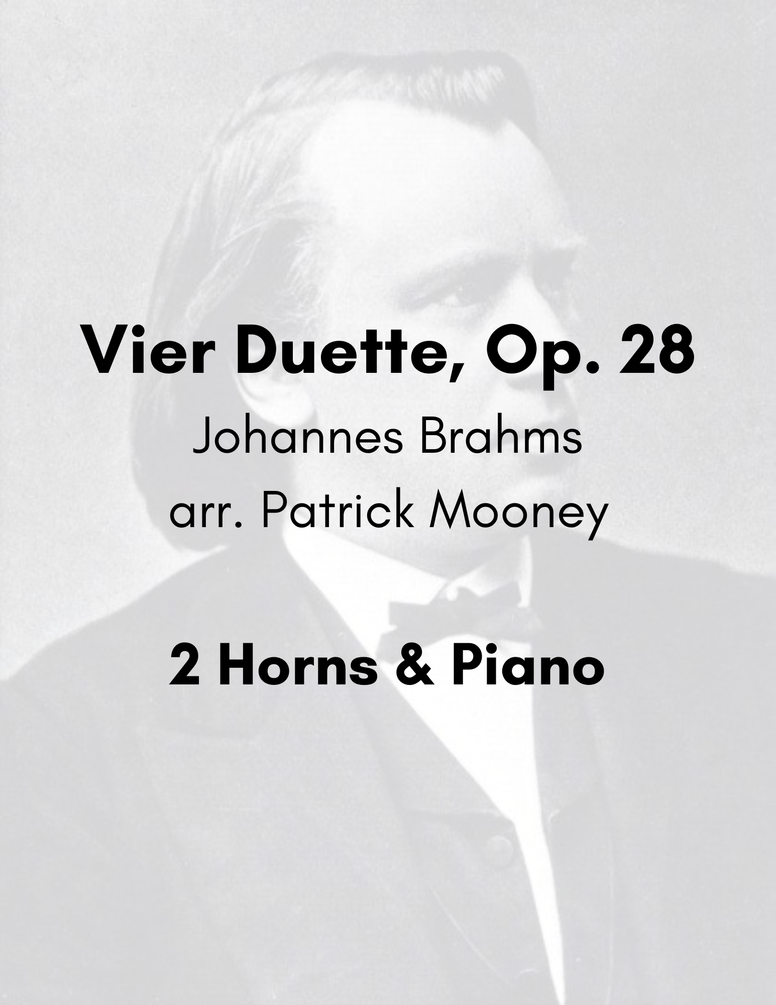 Brahms, arr. Mooney - Vier Duette, Op. 28 (Poster).png